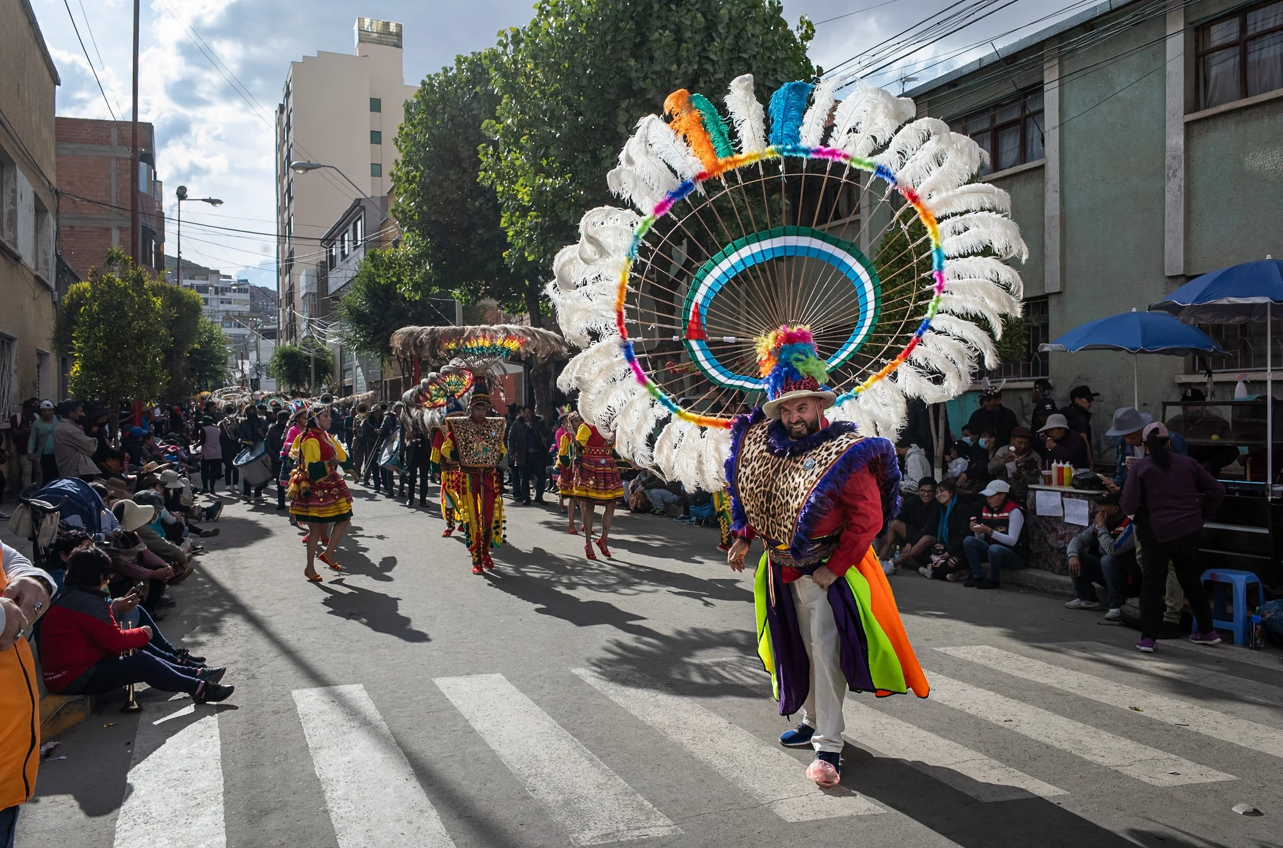 Suri Sicuri dancer during the Peregrinación