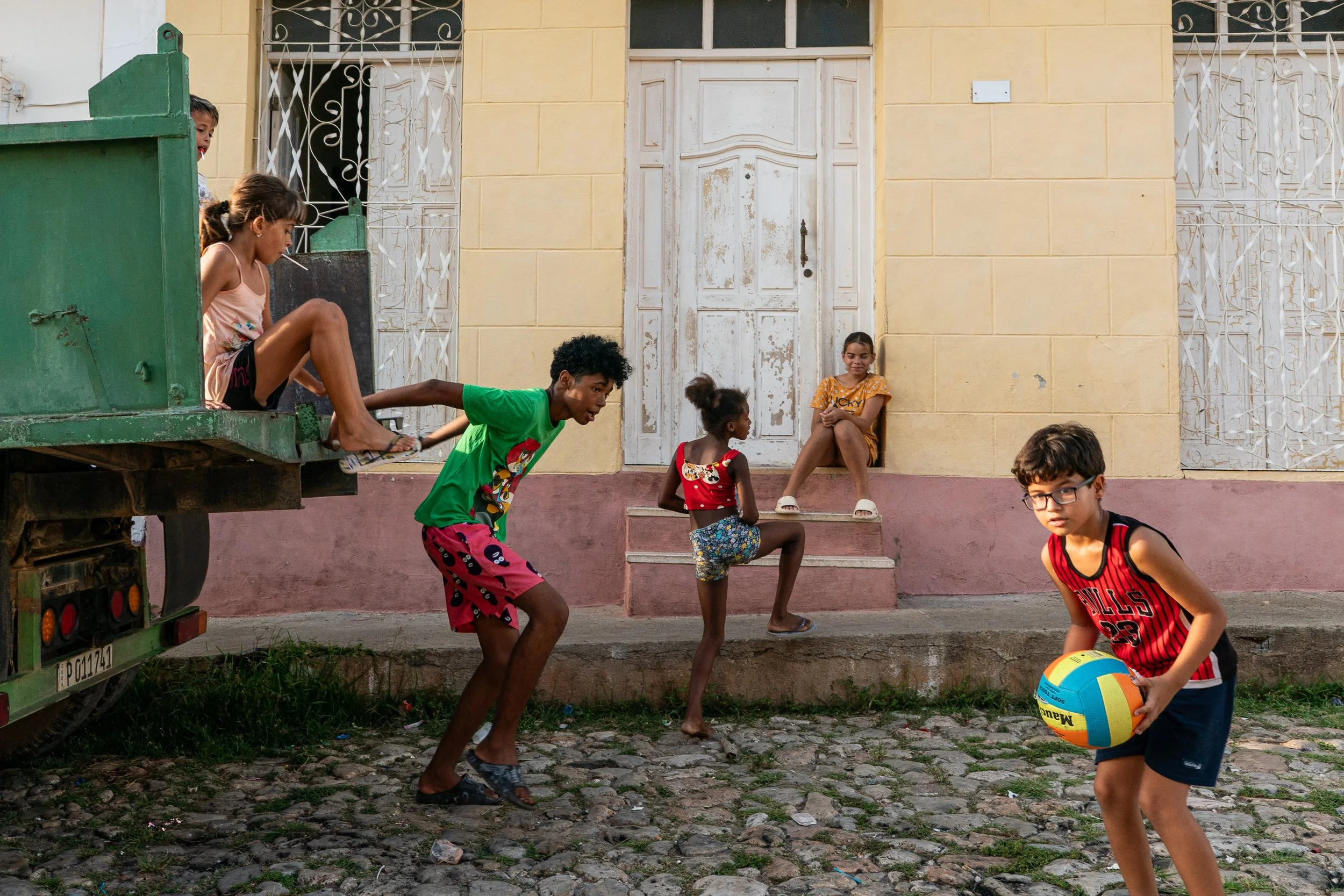 Children playing in Trinidad, Cuba