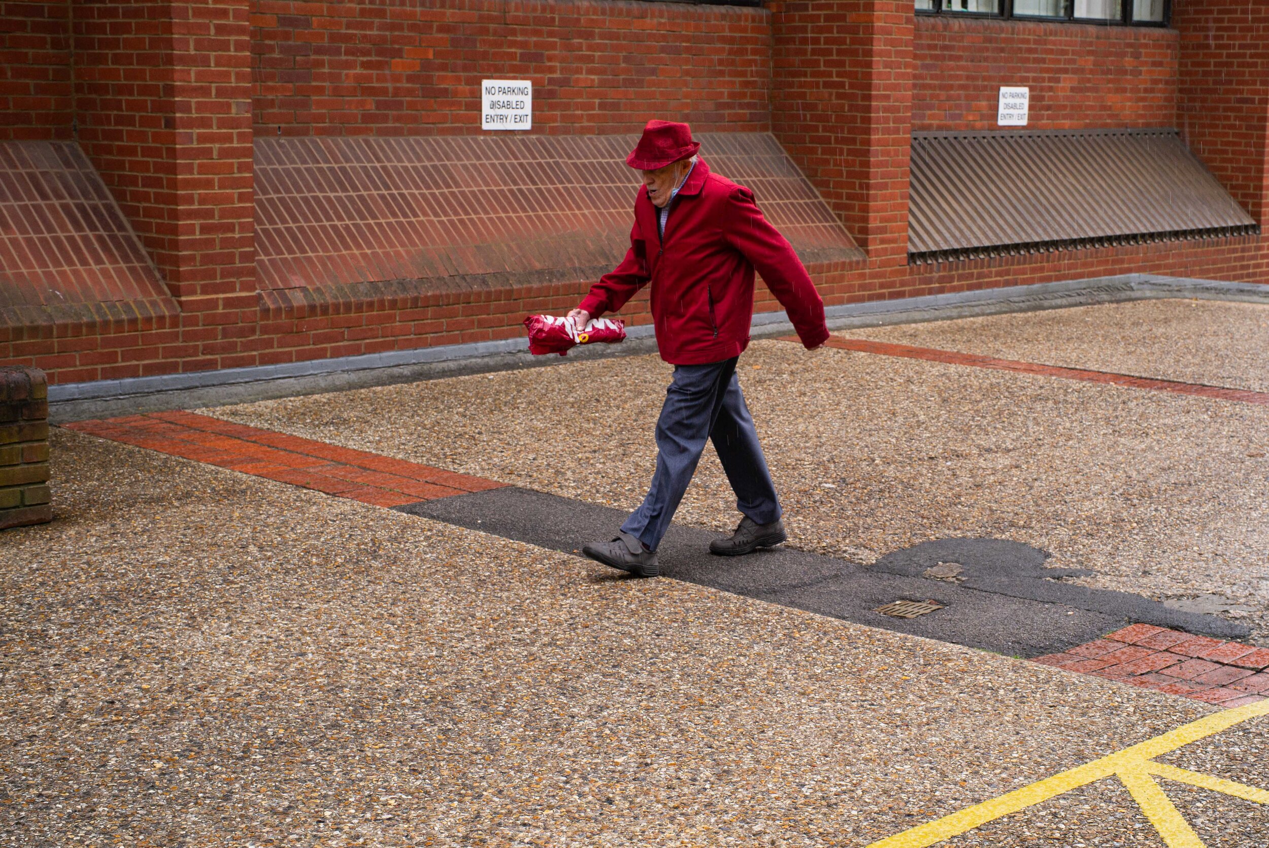 Gentleman in red