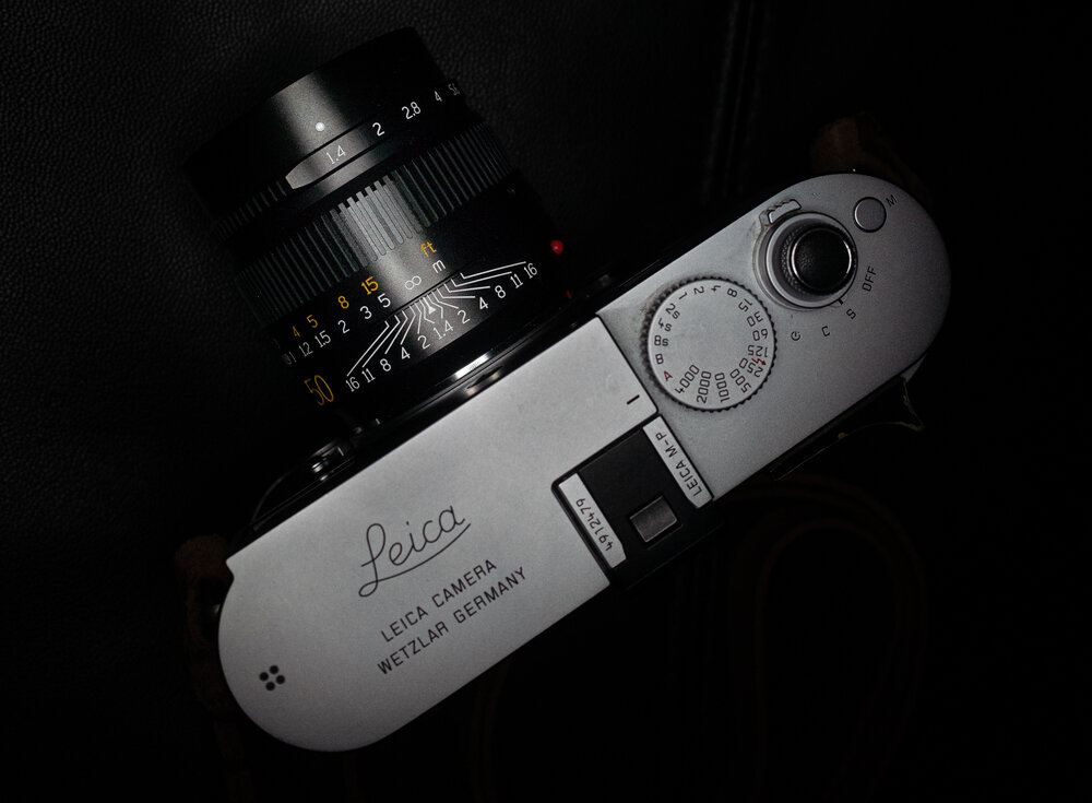 TTArtisan 50mm 1.4 and Leica M top view