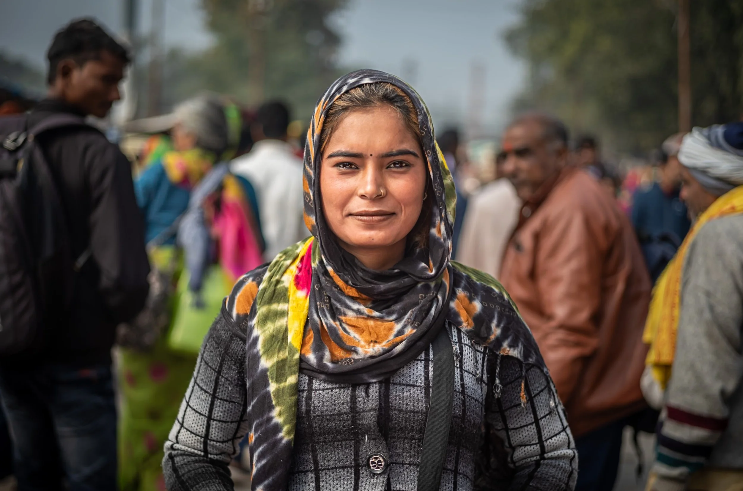 Portrait of street seller in Allahabad