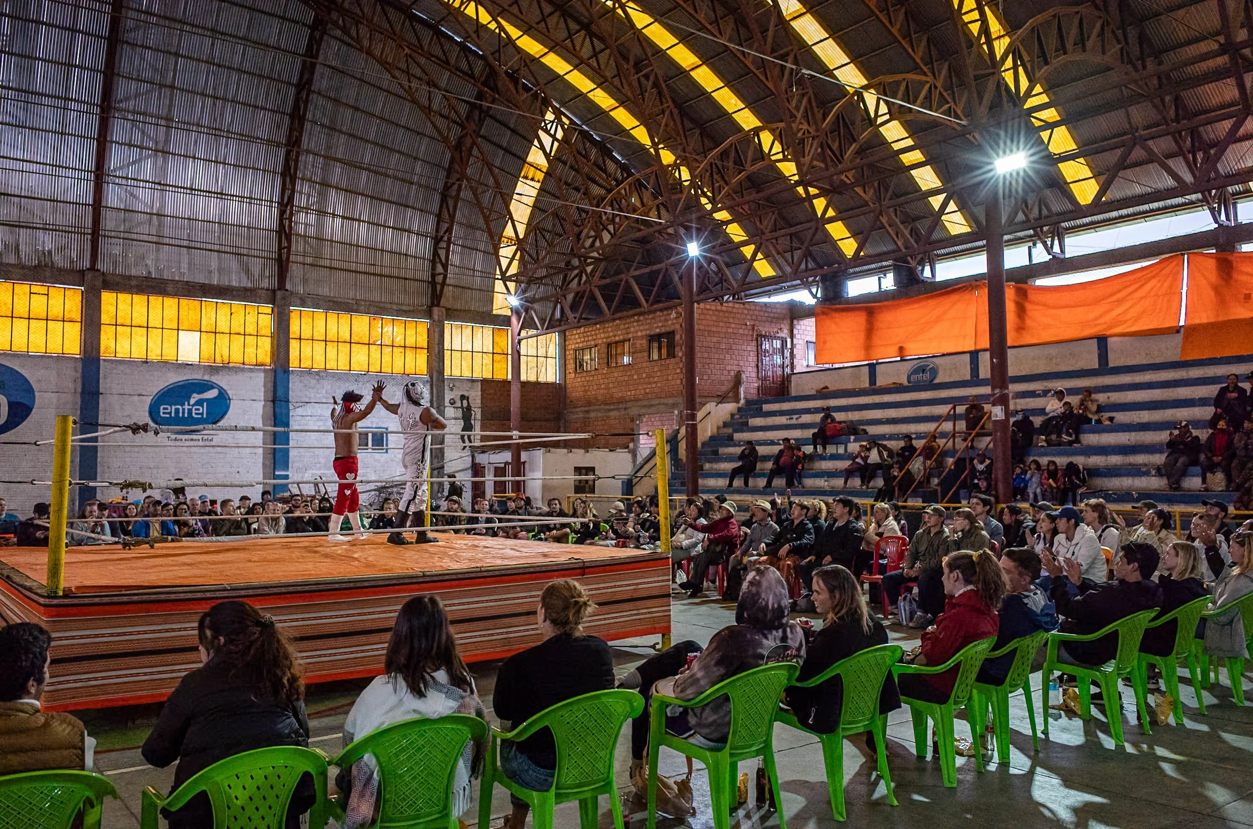 Cholitas Luchadoras show location in La Paz