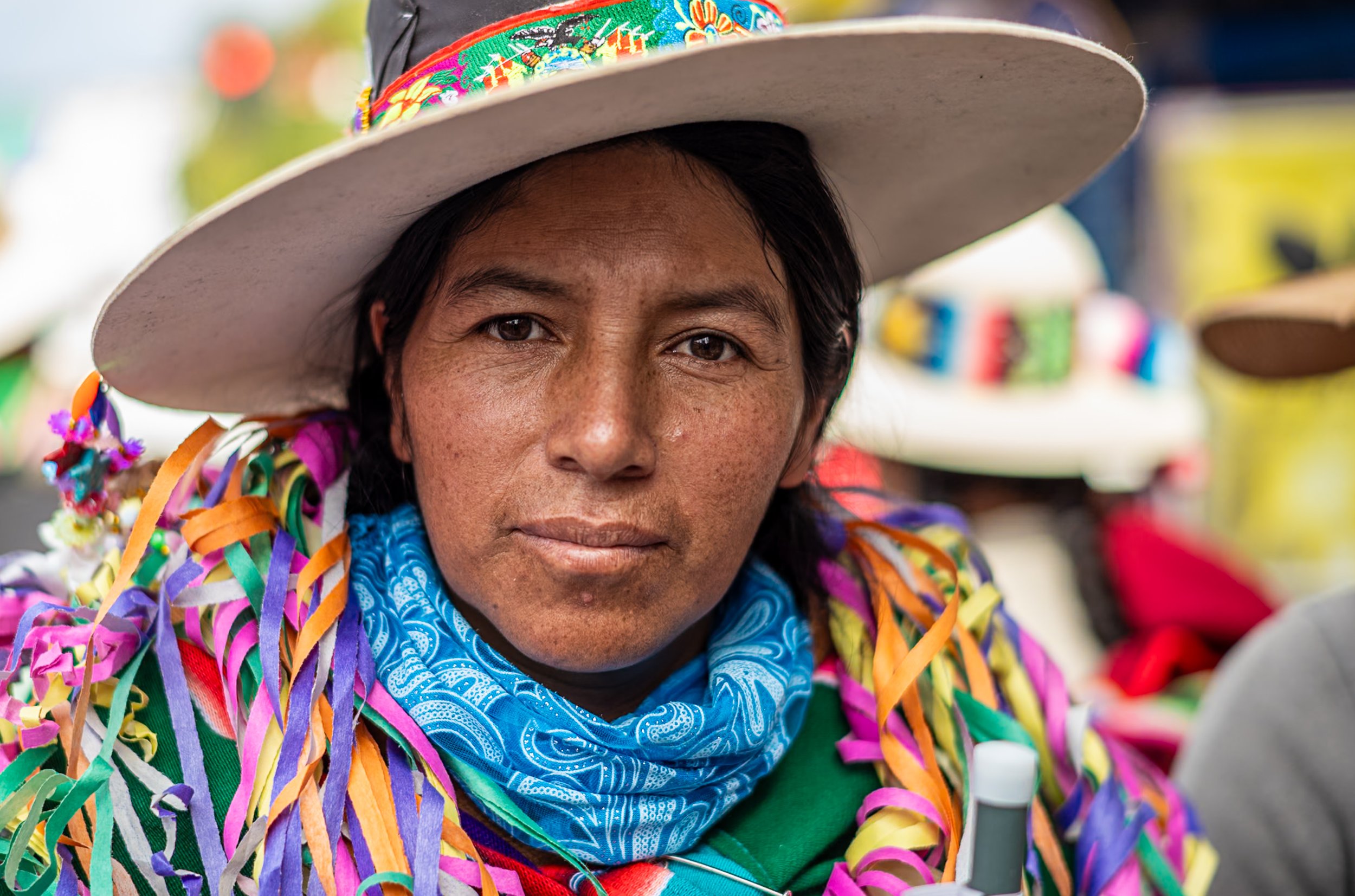 Portrait of woman during Andean Anata
