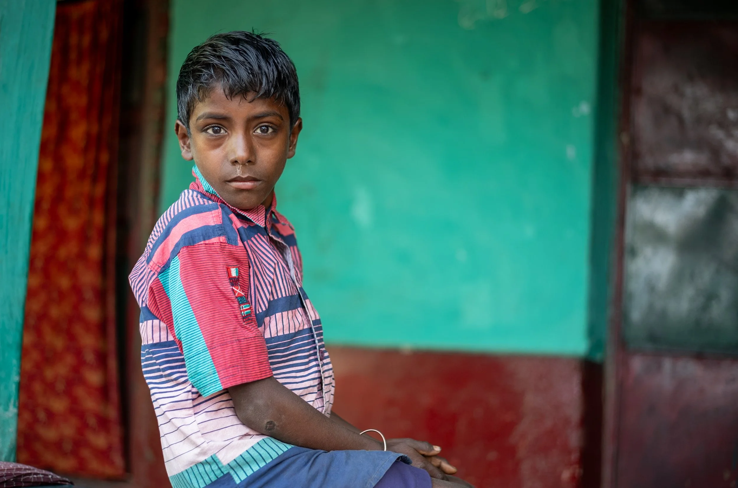 Portrait of child in Odisha