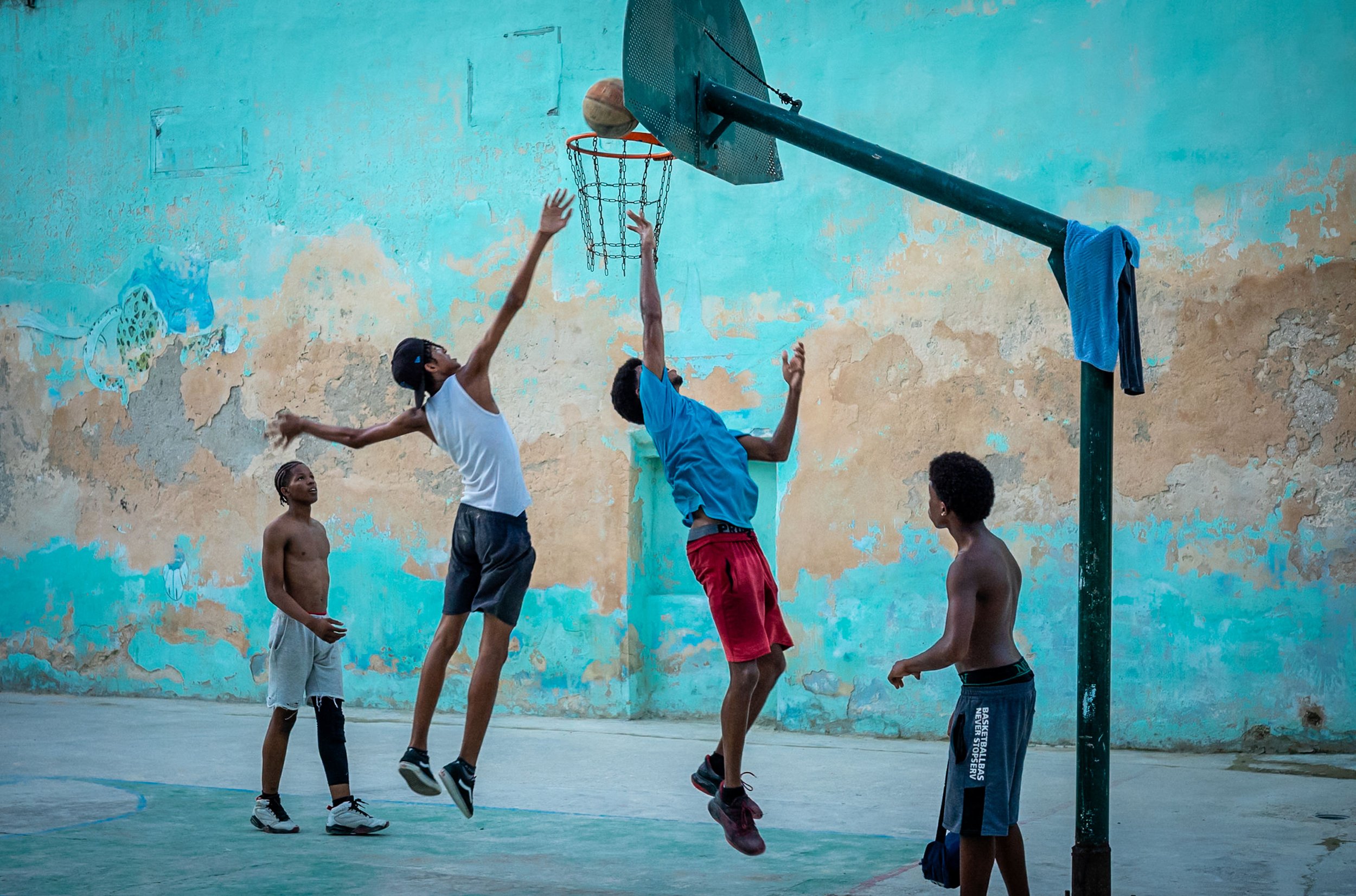 Basketball game in Havana