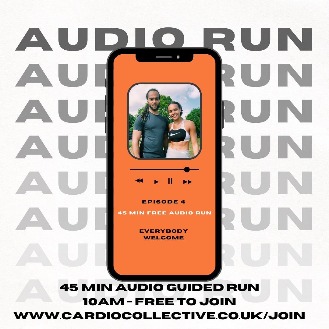 AUDIO RUN!
&bull;
Our last audio run of Feb is LIVE this Sunday 🧡⚡️
&bull;
Download your free ticket via link in bio 🎟