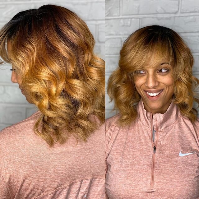 When the 6 hour color correction is well worth it!!! Thanks to this beautiful babe for trusting to me to get her gorgeous mane back on track for fall!! Can&rsquo;t wait to see her wash and go!!! 🌻🧡💛
.
. ✨The Painted Pixie✨
.
.
.
#NewOrleansColoris