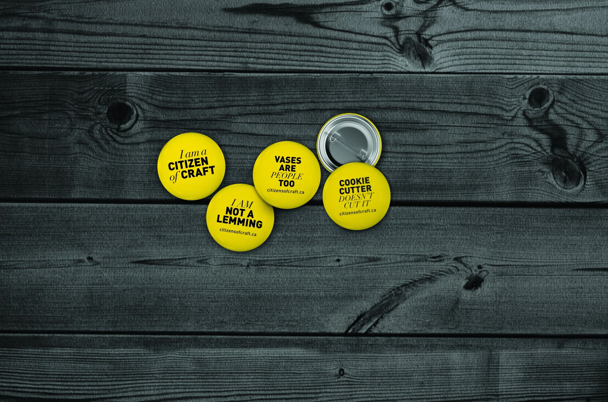 Citizens of Craft Movement Buttons
