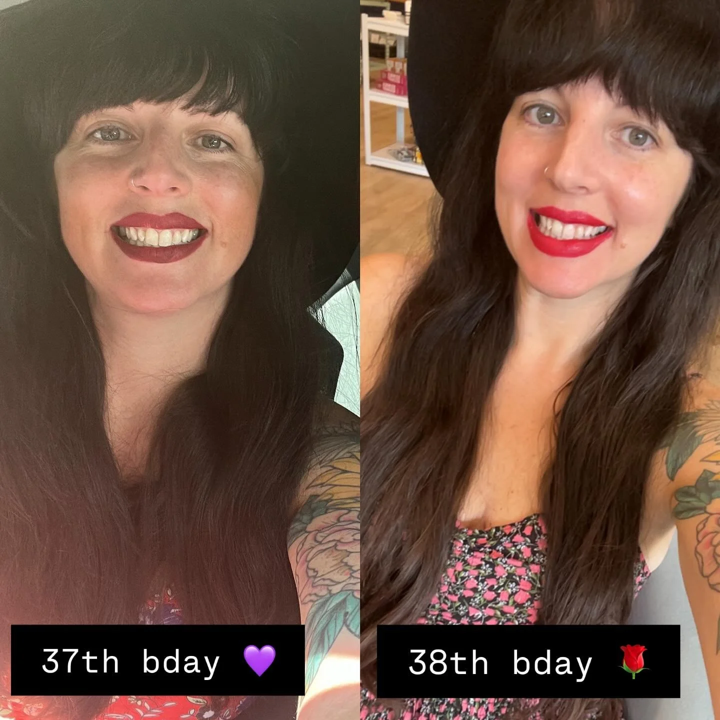 This is not a weight loss story, it&rsquo;s a REBIRTH story ❤️&zwj;🔥🌹💃🏻

I wasn&rsquo;t even trying to lose weight 💜

I actually didn&rsquo;t even know I looked that much different, till the picture from my birthday last year popped up on memori