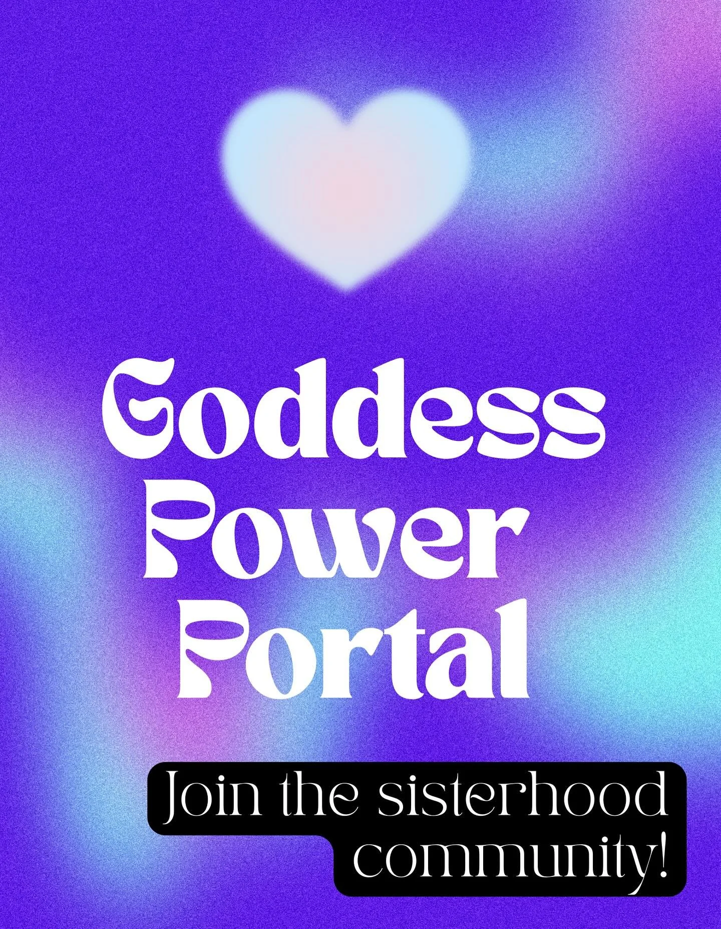 Goddess Power Portal is now here!!! 
🌙 Reclaim your feminine power + magic 
🔮 Align with your highest timeline 
👯&zwj;♀️ Be surrounded by sisters doing it with you! 

You get: 
💕 15 classes/courses 
🔥 Live goddess circle monthly
🌹 Community spa