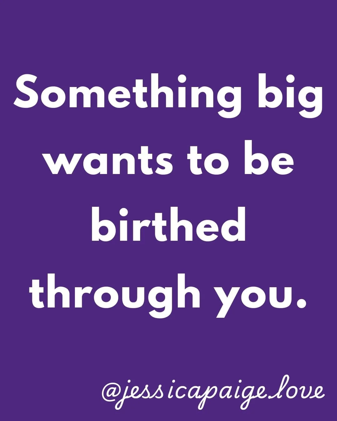 Shit intense right now? 💩 You&rsquo;re being asked to birth something big 💜

New @thewildfeminineway pod episode with a channeled message &amp; reading up for you now boo 😘