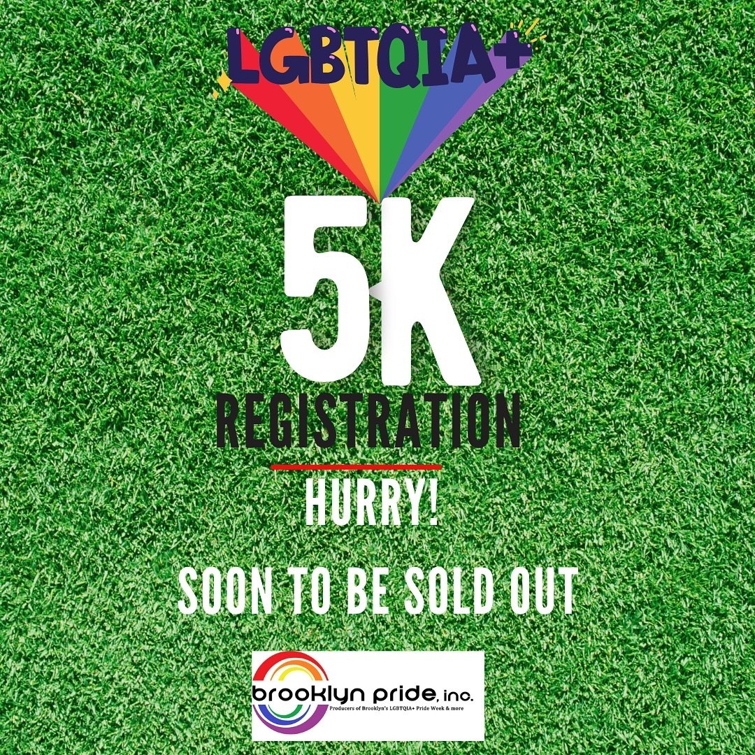 Brooklyn Pride&rsquo;s 5k Run will be sold out soon.  Remember once it closes, sorry we don&rsquo;t have special passes for you to register for the event.  Link in Bio

#lgbtq🌈 #lgbtqia #lgbt🌈 #lgbt #lgbtpride #lgbtrun #lgbtrunner #brooklynpride5k 