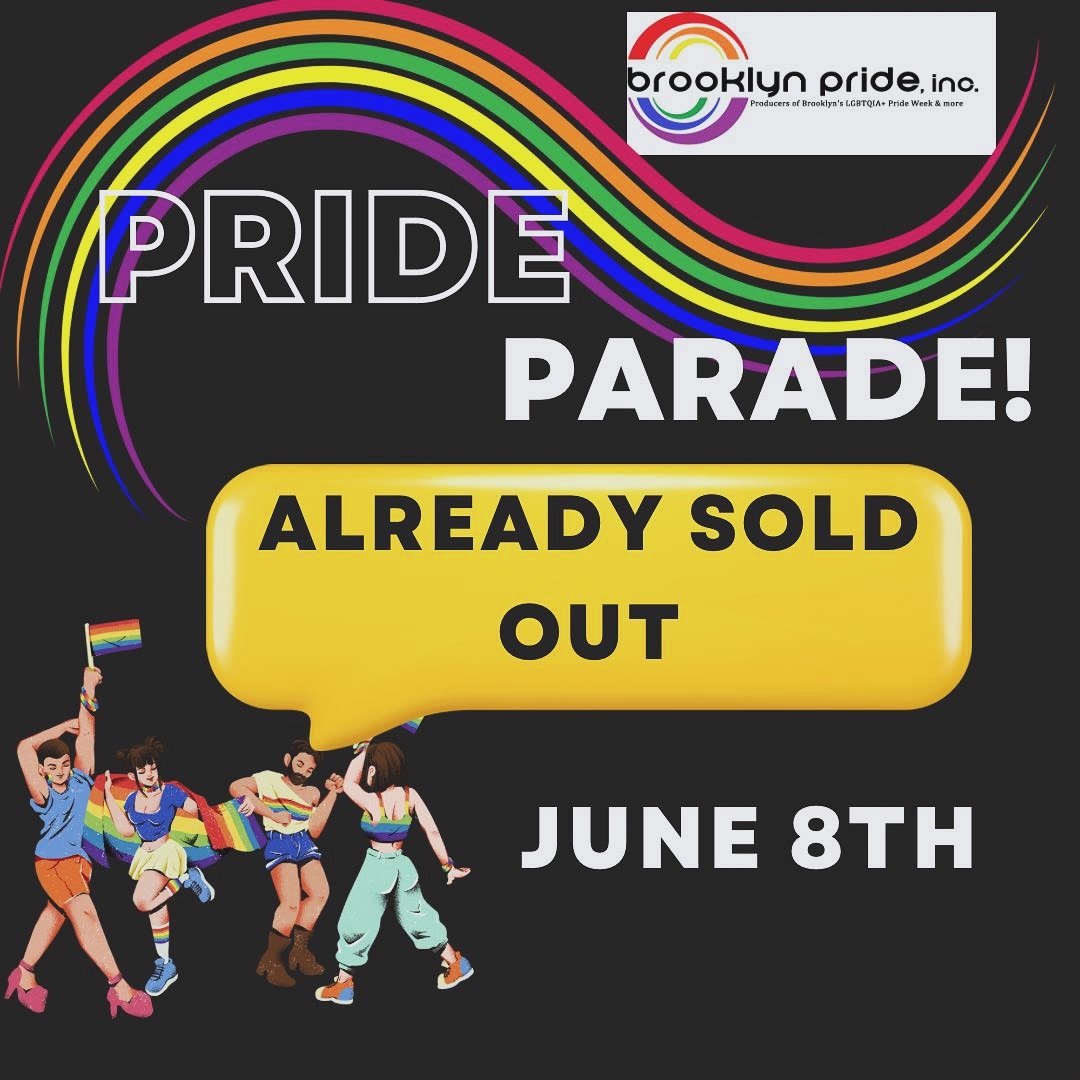 2024 Brooklyn Pride Twilight Parade is already at capacity.  Sorry we aren&rsquo;t able to take any more entries.  This is a record - We are Sold Out!
Check our website for details for Pride Week events - www.brooklynpride.org