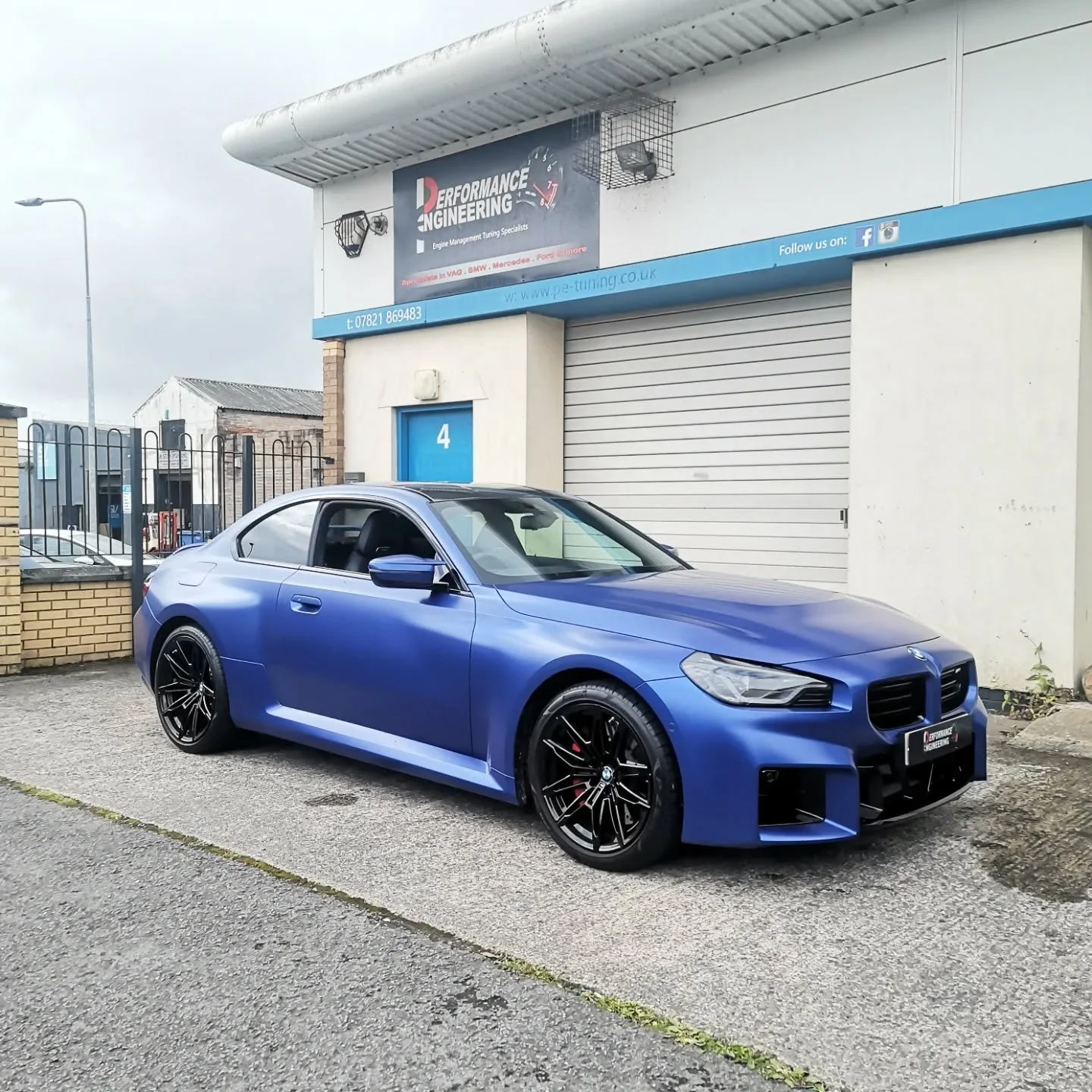 Very smart Satin blue BMW M2 at the workshop
.
Head over to the website or send a message for the performance packages for your M Car
.
Get in touch for Remaps, Packages, Performance Upgrades for your vehicle 
.
💻 - Website &amp; YouTube link in Bio