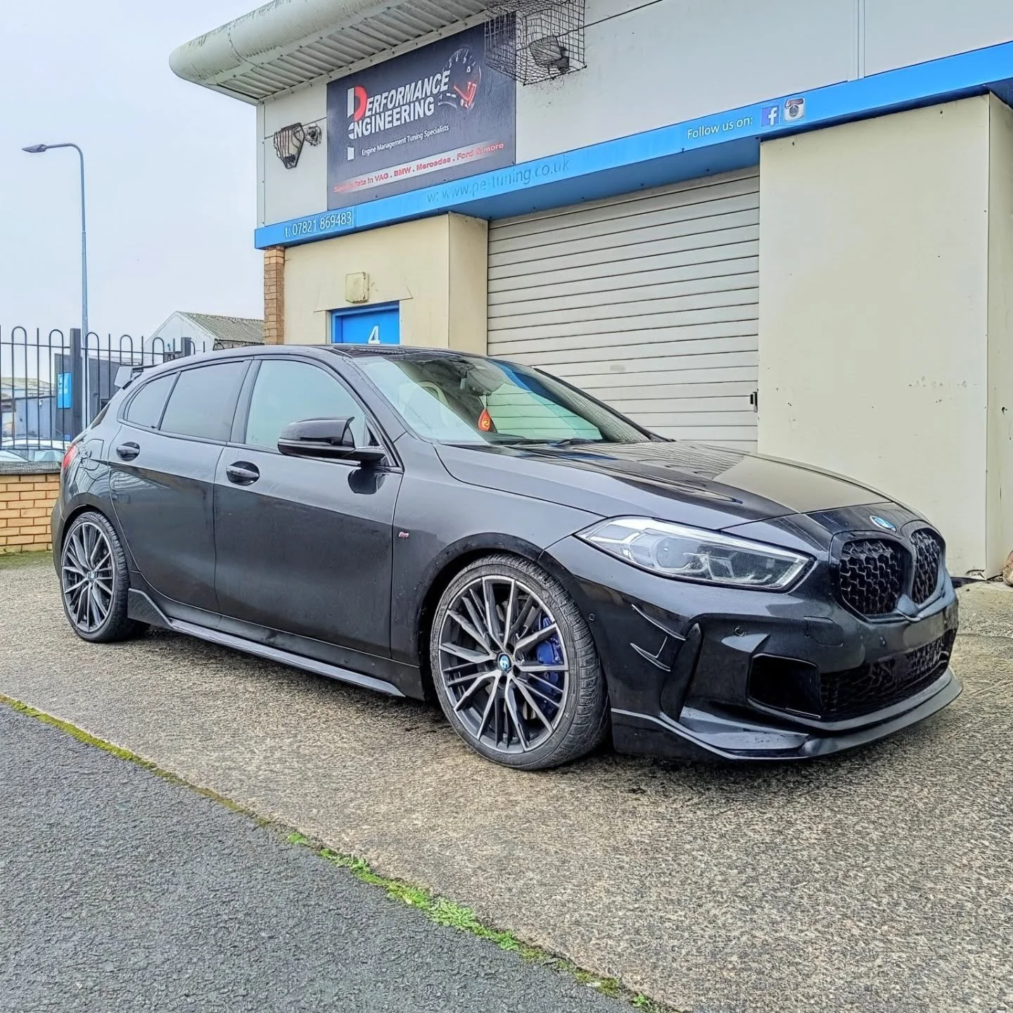 BMW M135i after getting much needed lowering springs 
.
This M135i looks and handles a lot better now
.
Get in touch for Remaps, Packages, Performance Upgrades for your vehicle 
.
💻 - Website &amp; YouTube link in Bio
📧 -  Info@performance-engineer