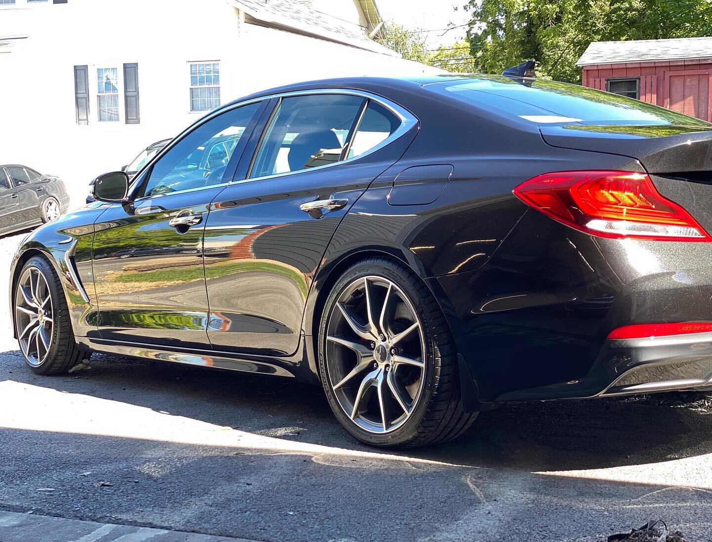 This Genesis came by for our level 0 prep and polishing package, as full exterior coverage in @iglcoatings Ceramic Coatings, making maintenance cleanings an absolute breeze for years to come. Reach out to schedule your vehicle for all paint polishing