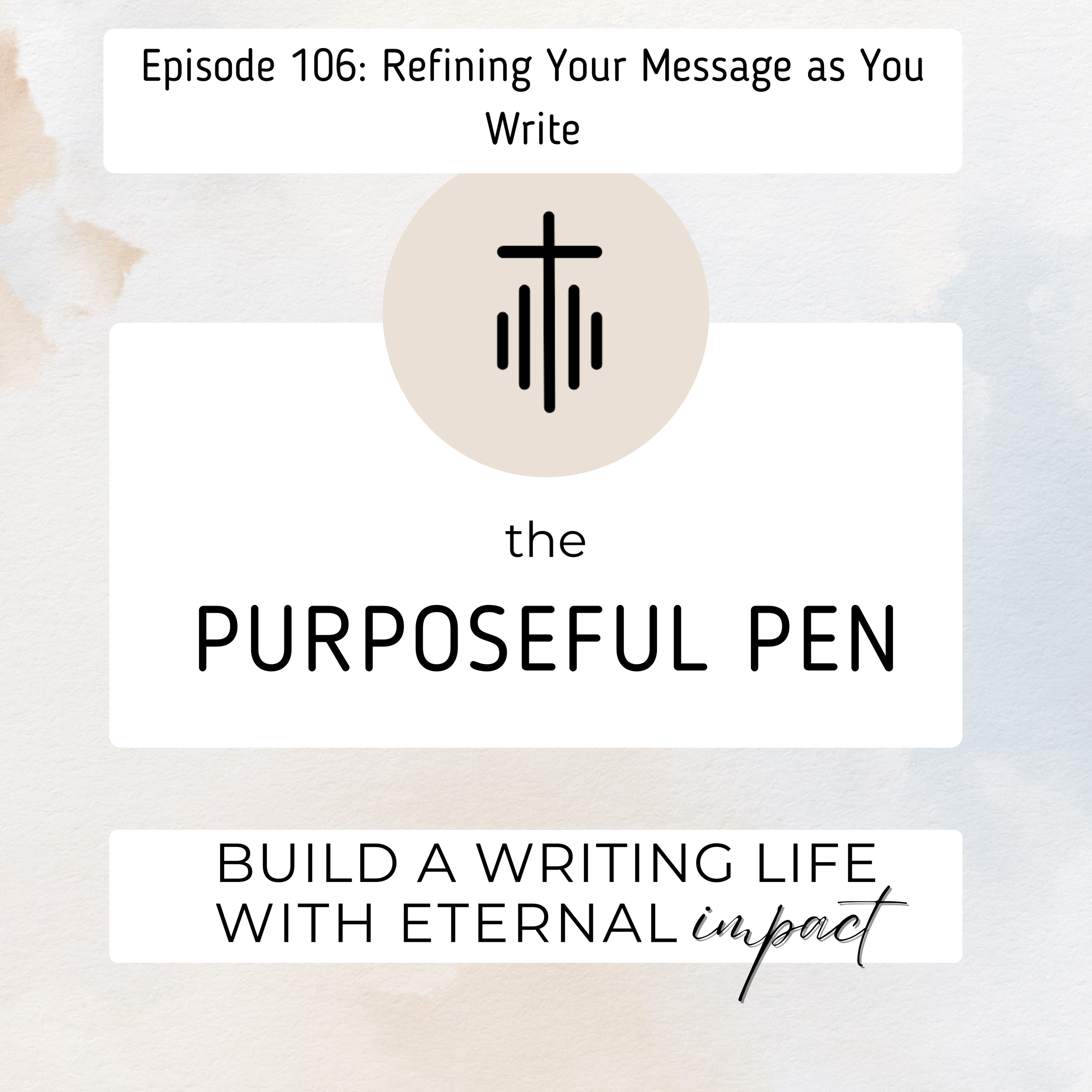 Episode 106: Refining Your Message as You Write