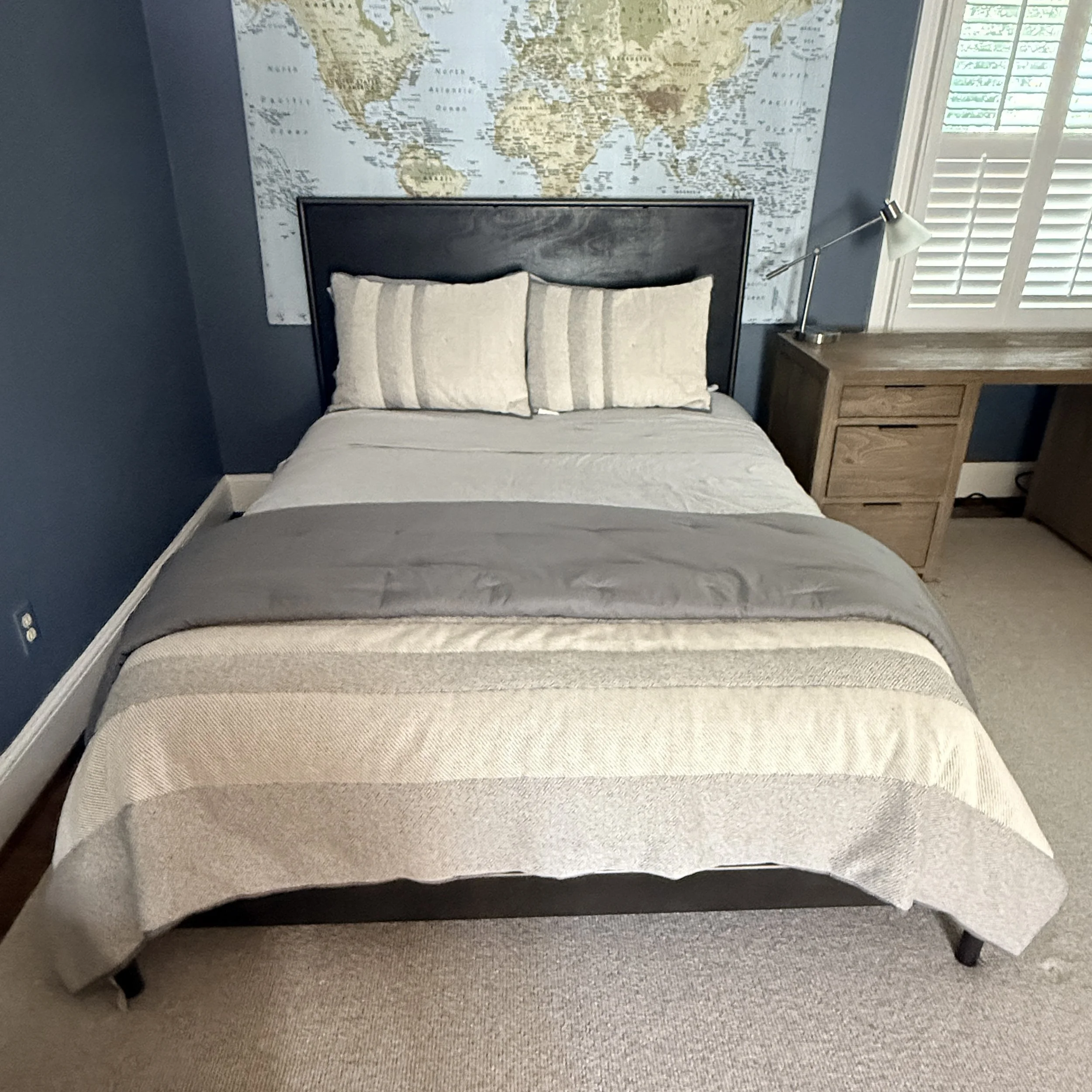 Queen Size Industrial RH Bed
