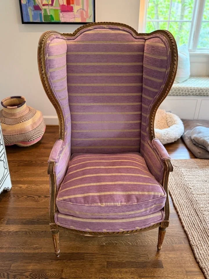 Purple Reign Wing Chair - NASHVILLE