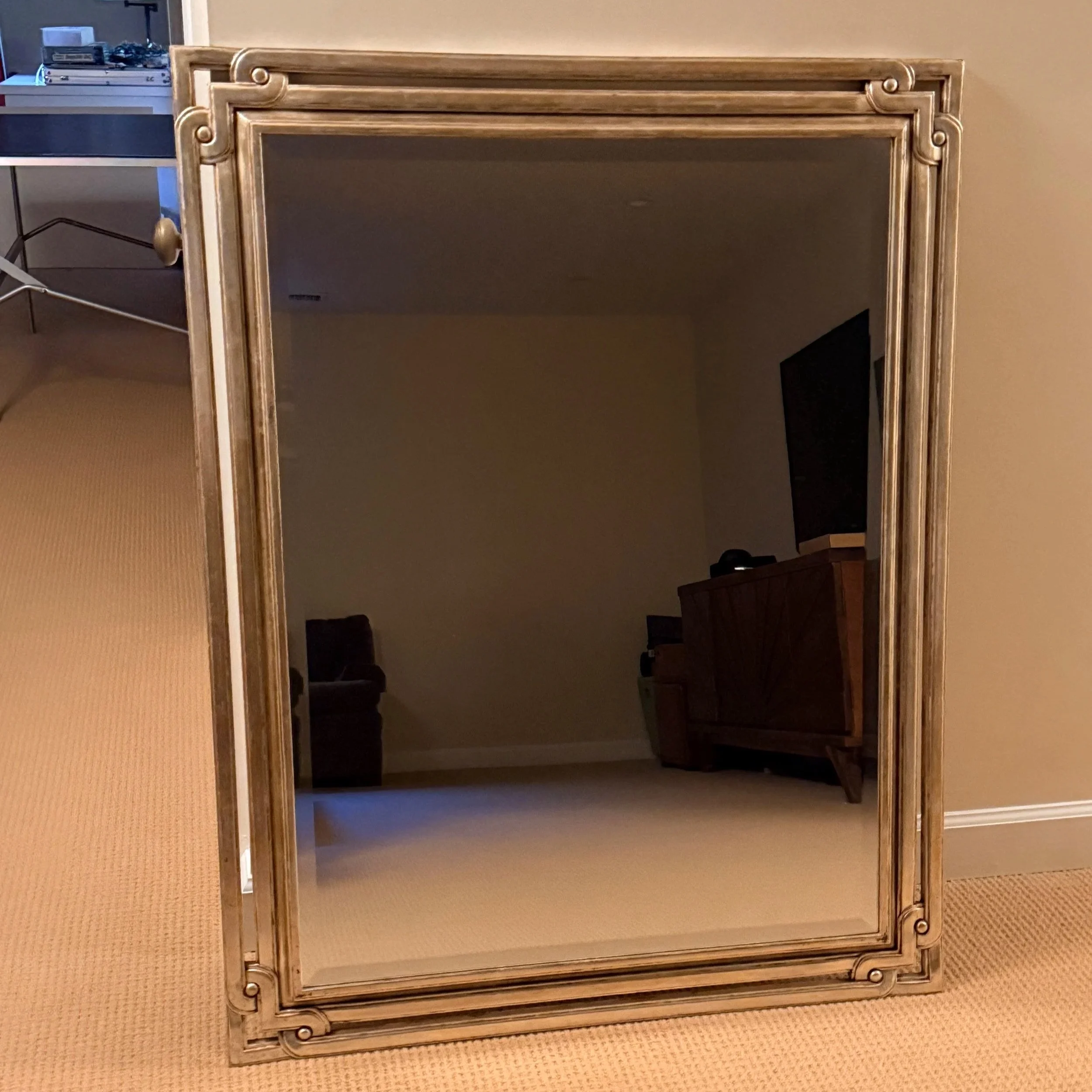 Antiqued Platinum Mirror