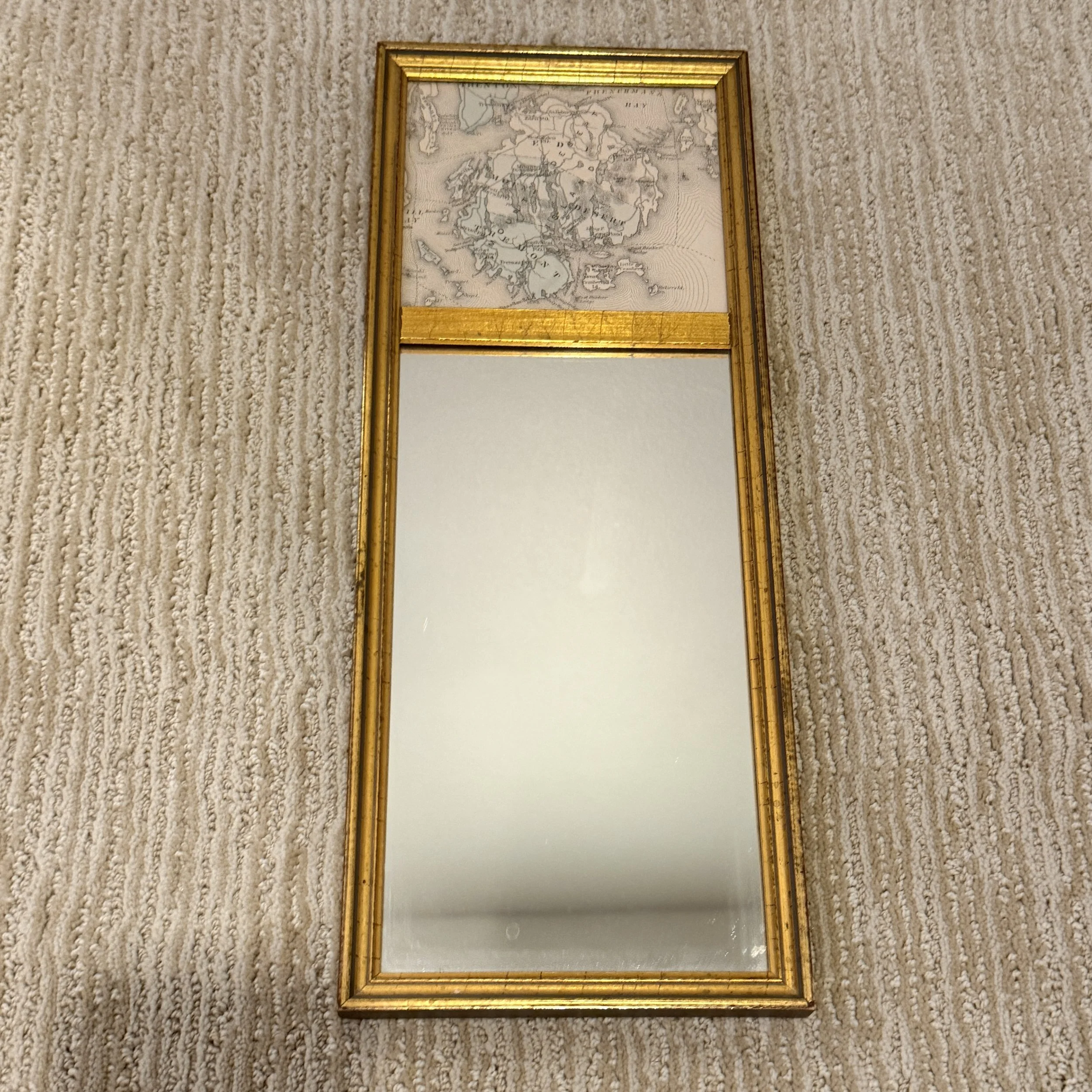 Mount Desert Maine Map Mirror