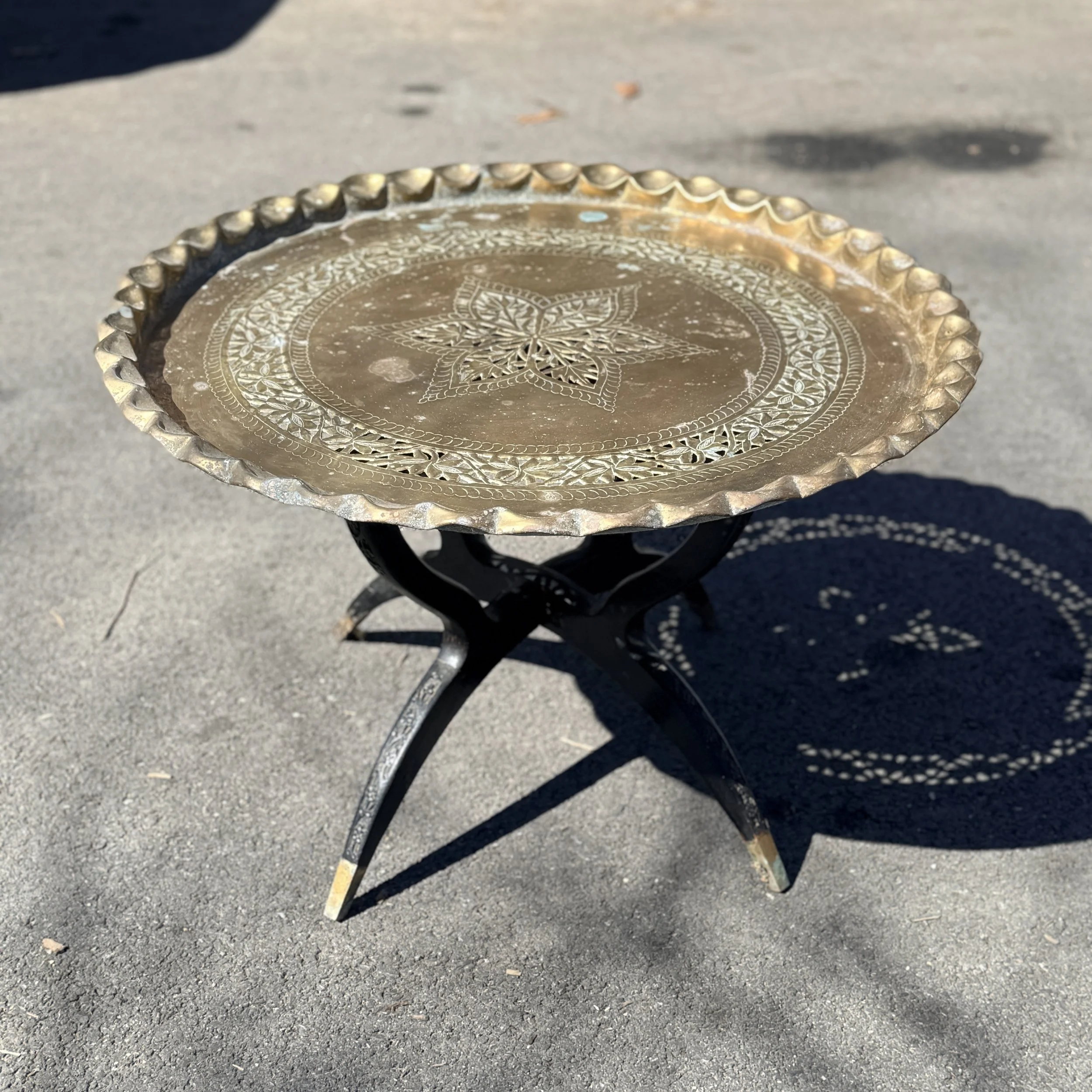 Mid Century Spider Leg Bronze Coffee Table