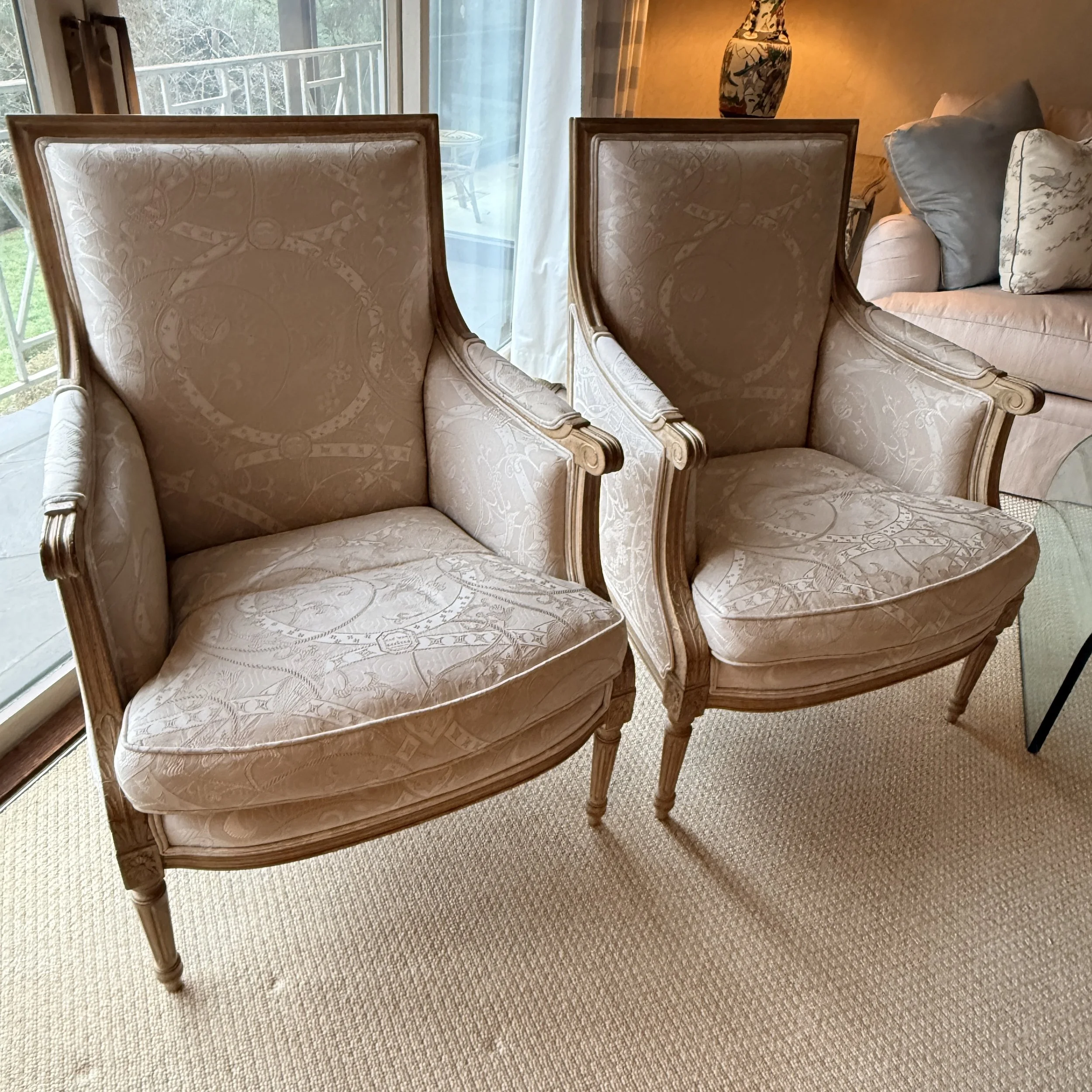 Pair of Bergère Chairs 