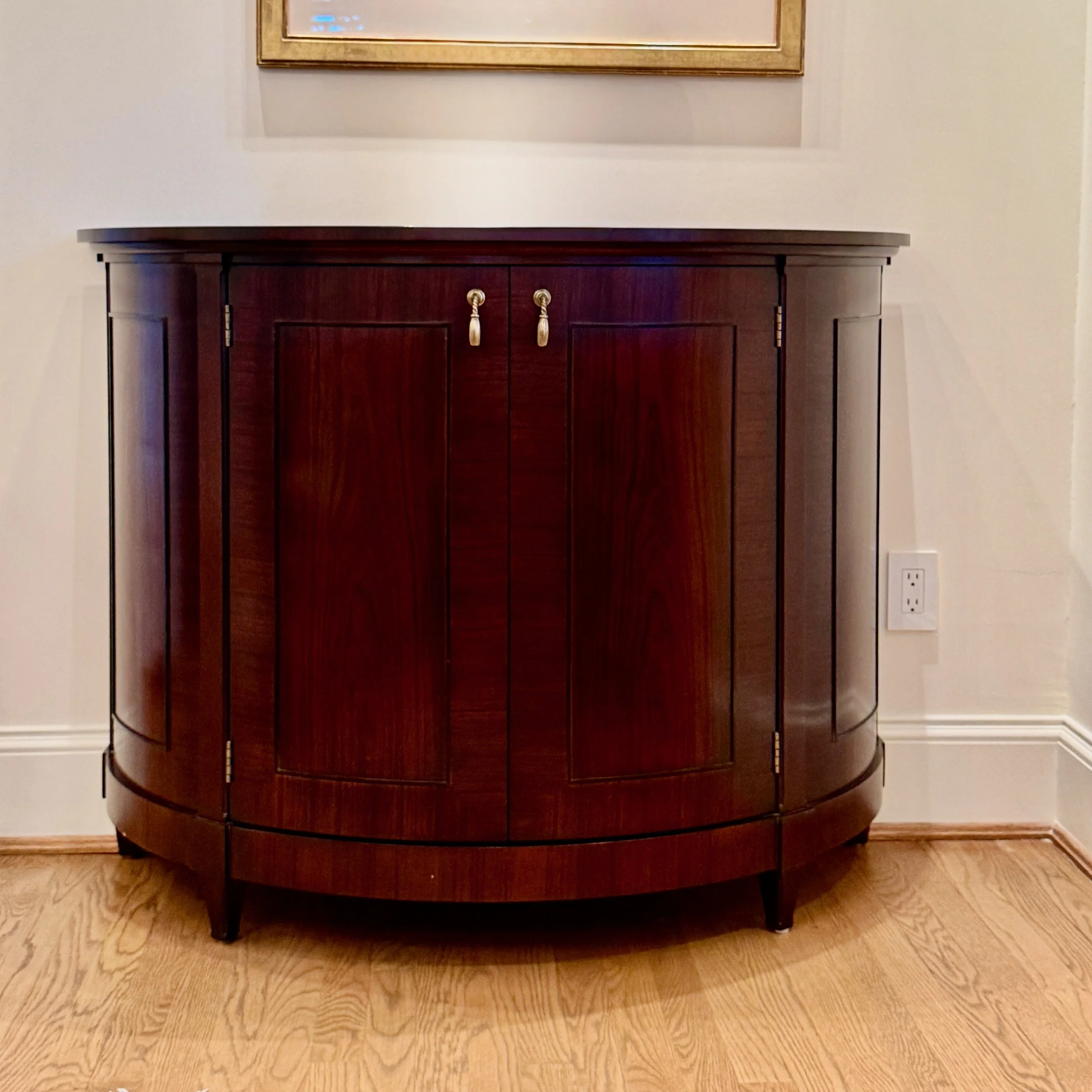 Baker Furniture Half Moon Cabinet —two available