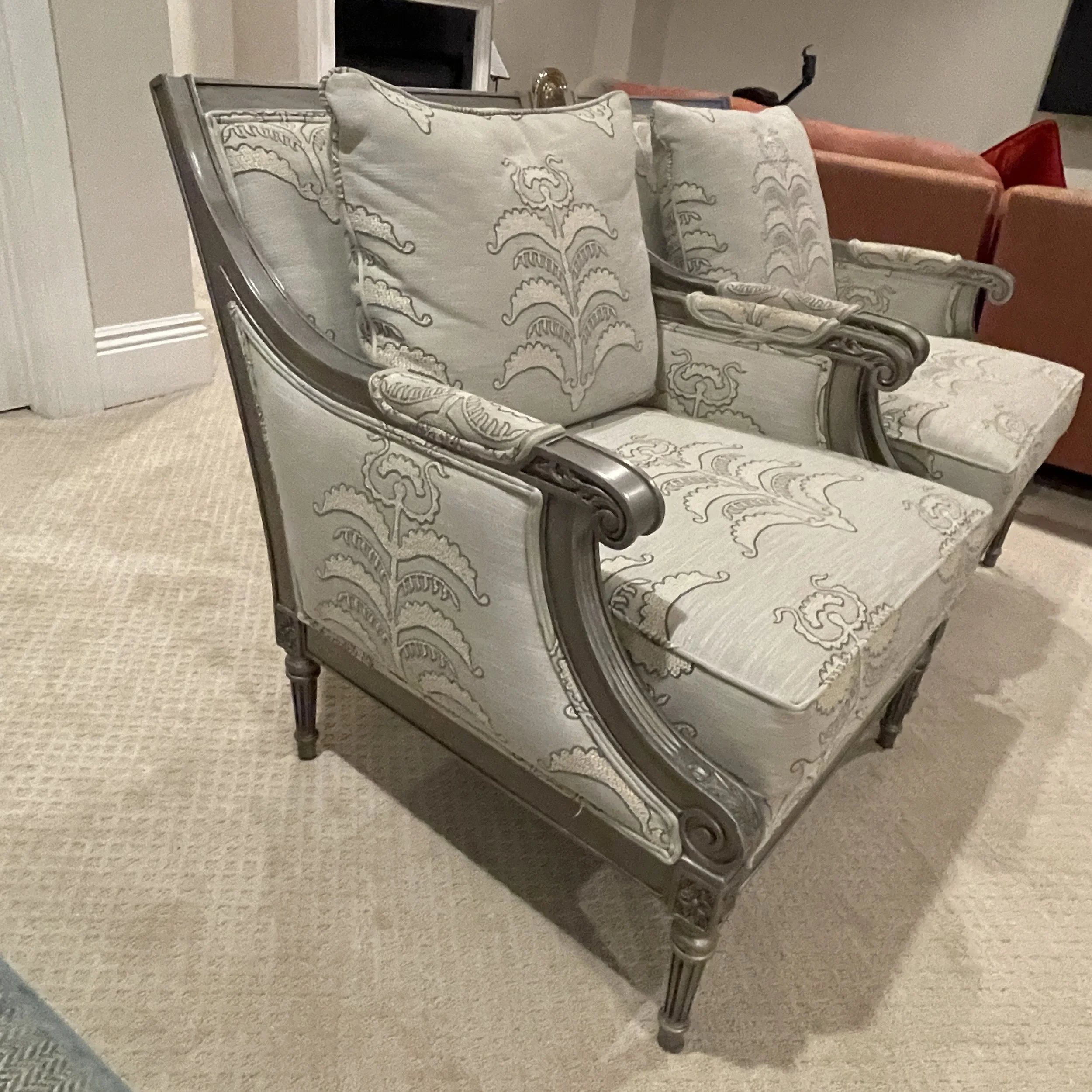 Louis Inspired Ethan Allen Club Chairs —A PAIR — GoneGirl