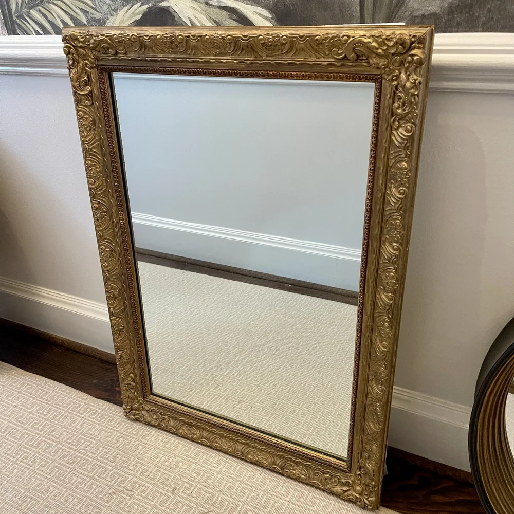 Antique Carved Rectangular Mirror — GoneGirl