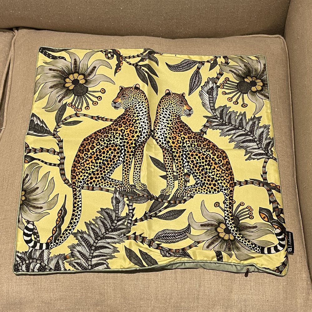 Pair of Adrmore Silk Lovebird Leopard Pillow Covers — GoneGirl