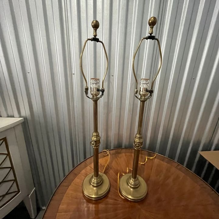 Antique Brass Finish Lamp Pair - RICHMOND — GoneGirl