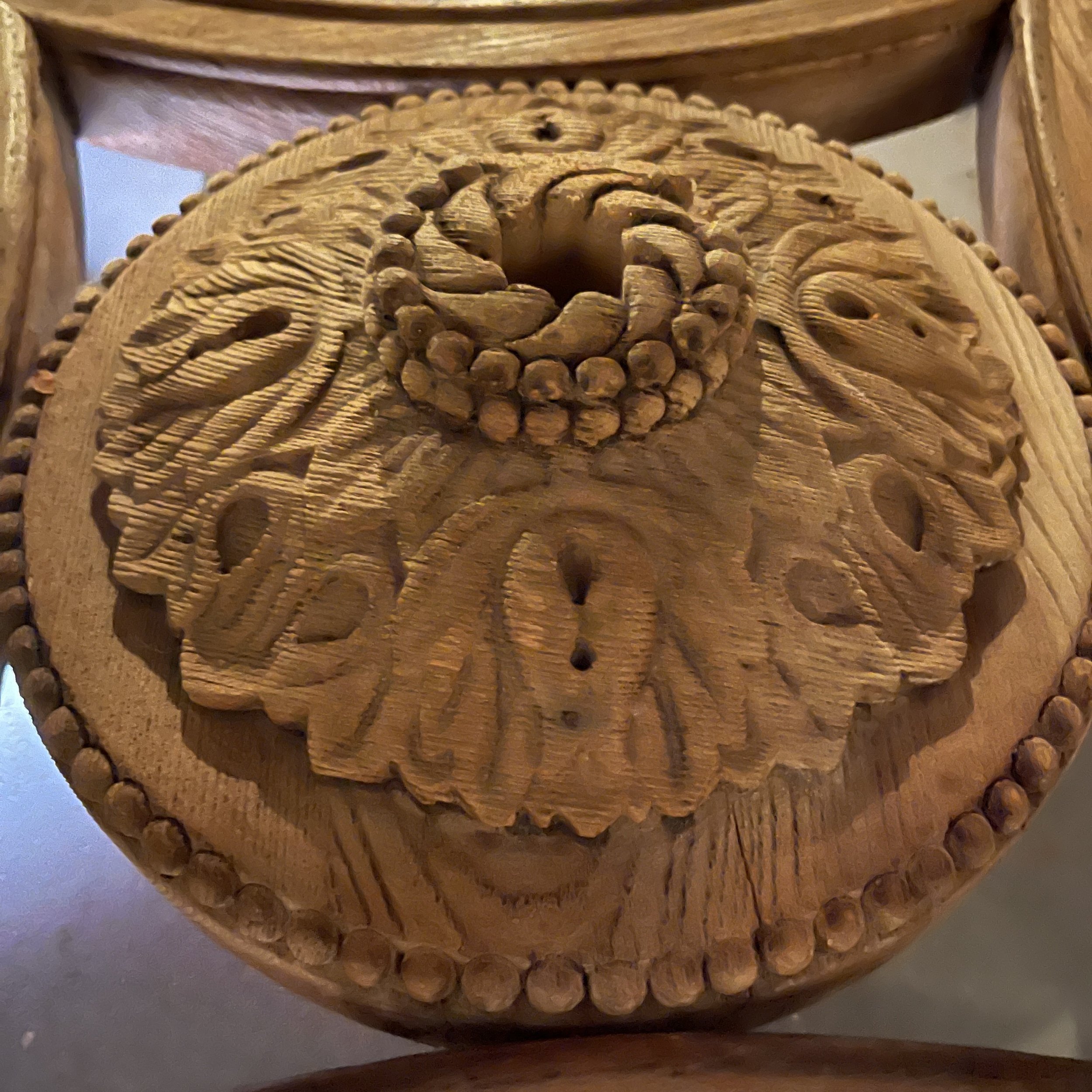 Carved Reclaimed Wood Oval Dining Table — GoneGirl