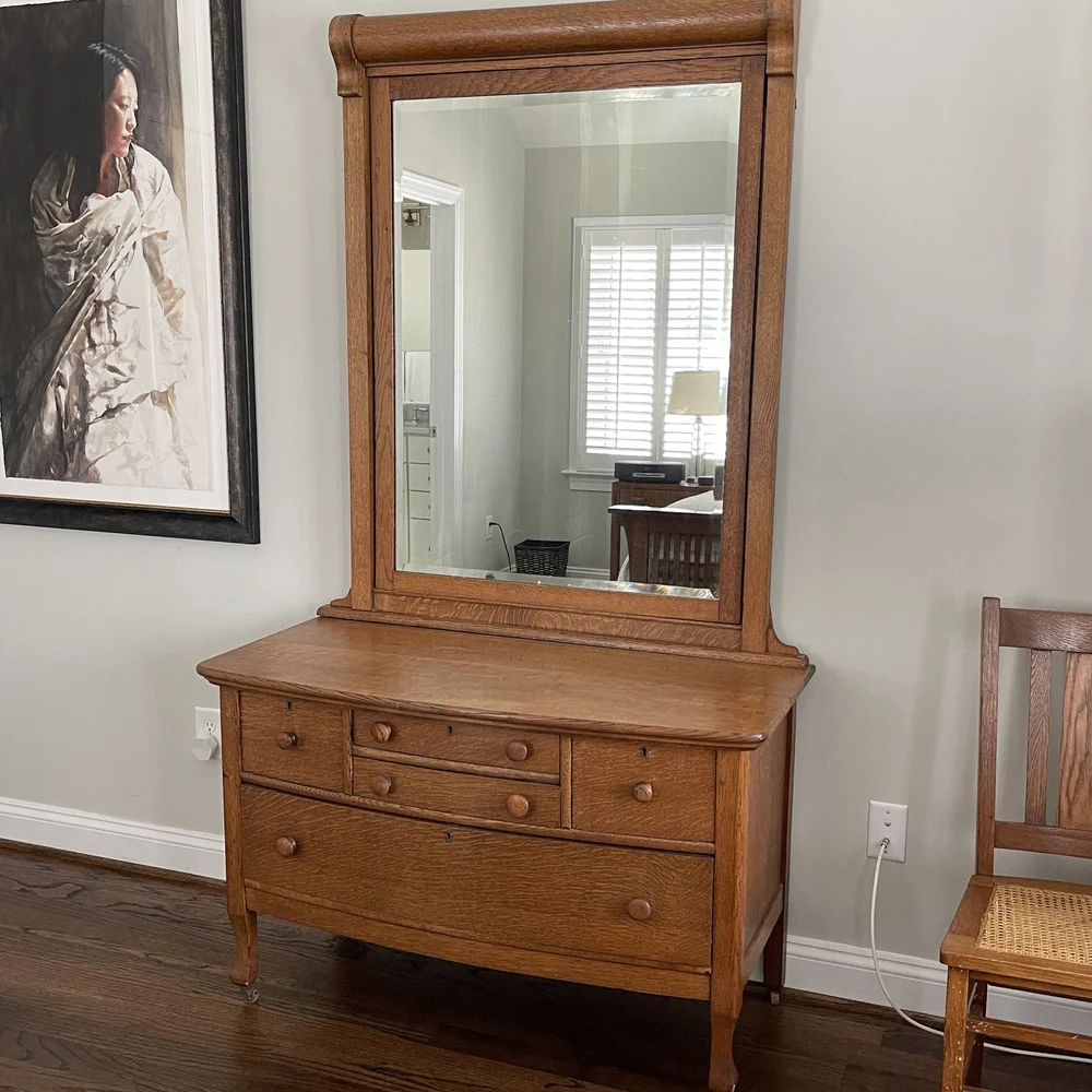 1920s Dresser with Mirror  GoneGirl