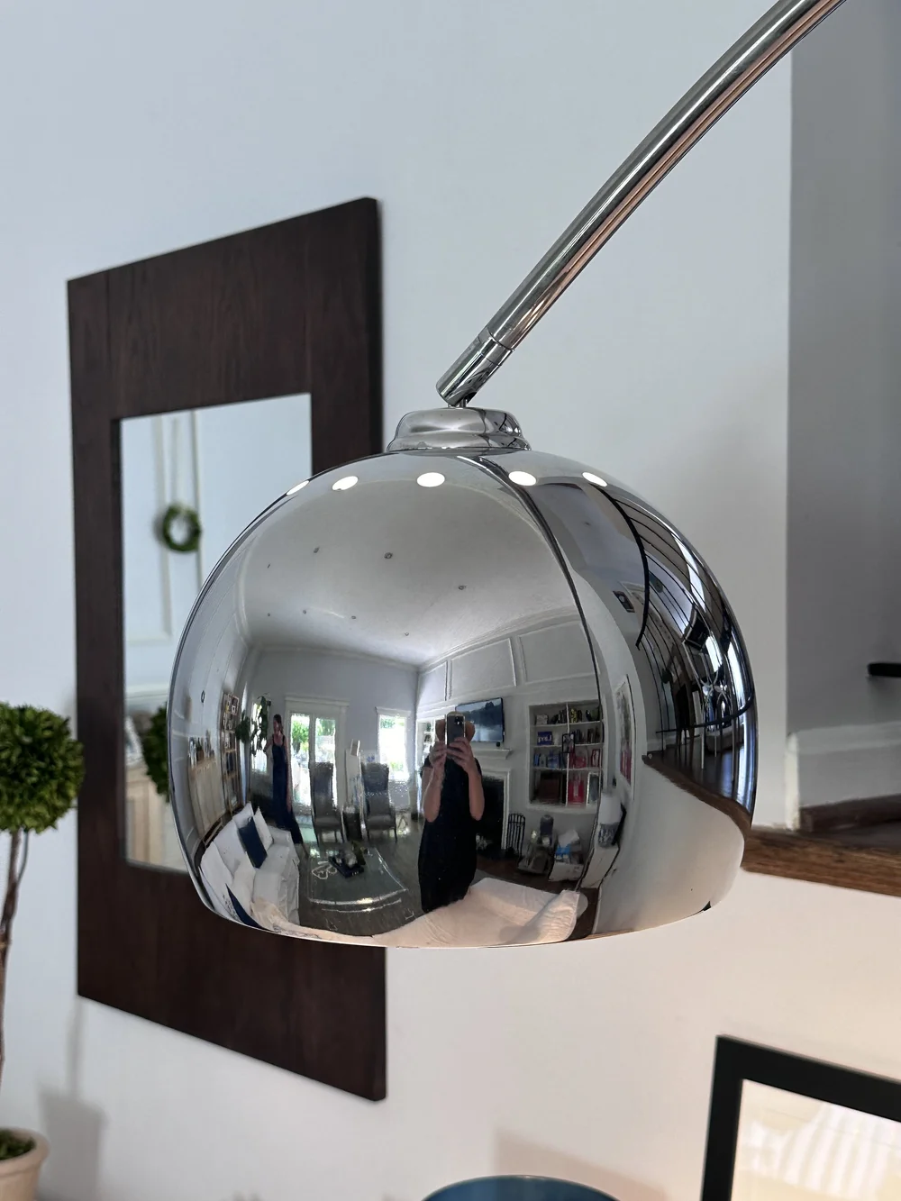George Kovacs Polished Chrome Arc Lamp — GoneGirl