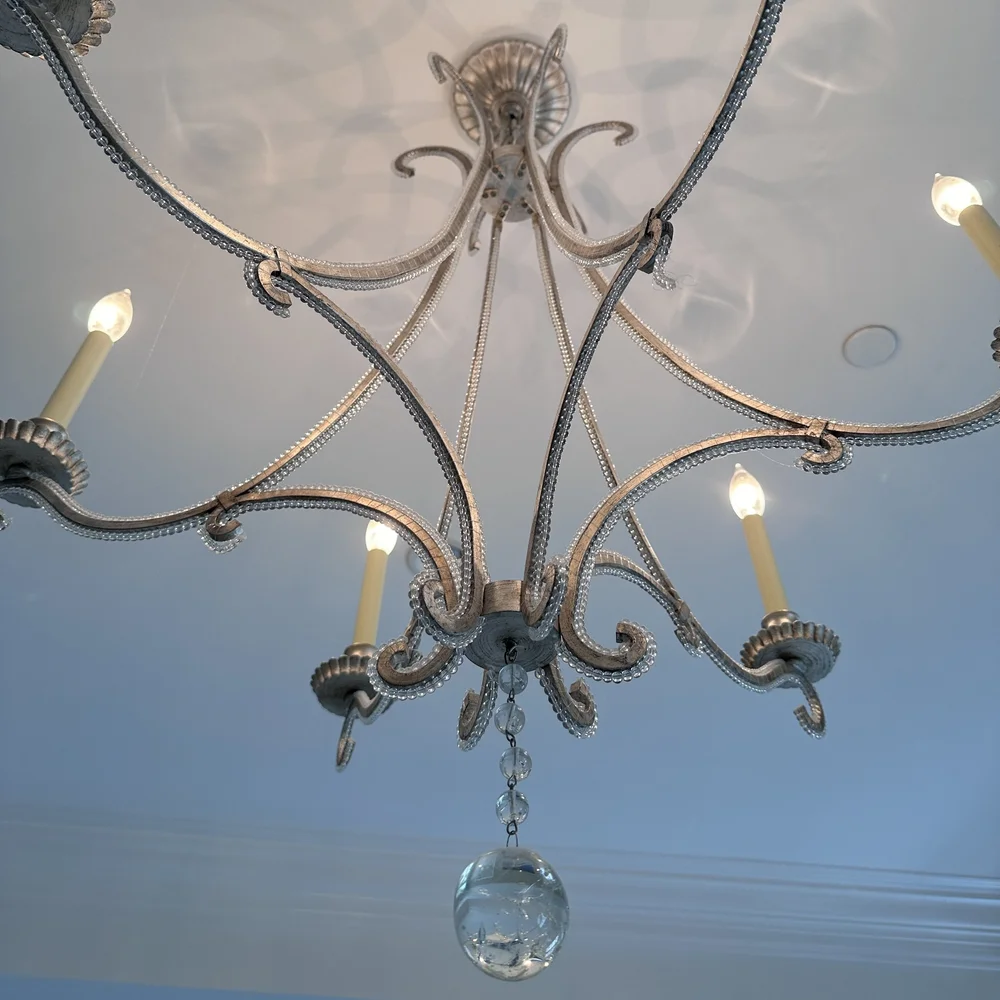Visual Comfort Oslo Chandelier—Burnished Silver Leaf — GoneGirl