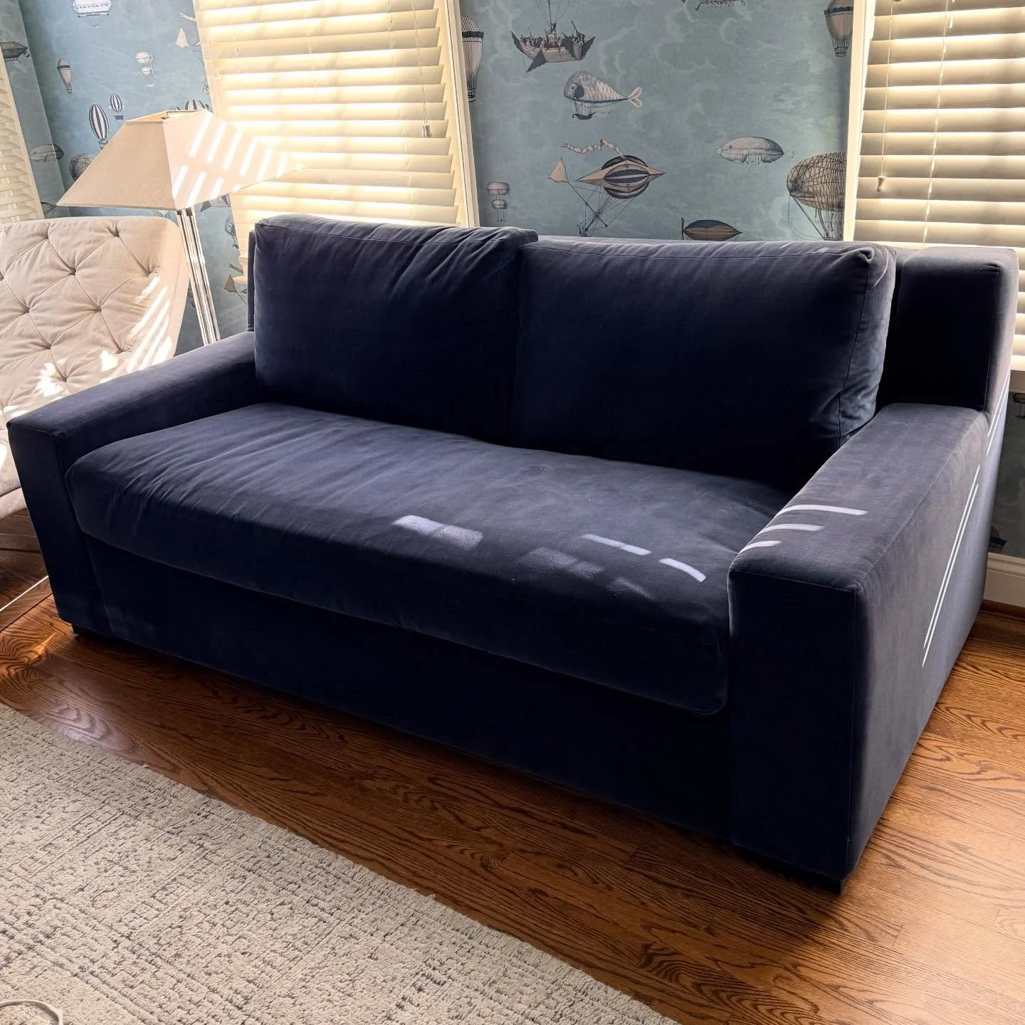 Pro Tip: a sleeper sofa in office.  Work a little; nap a little.
.
.
.
.
.
#restorationhardware 
#americanleathersleeper
#sleepersofa
#belgianlinensofa
#navysofa