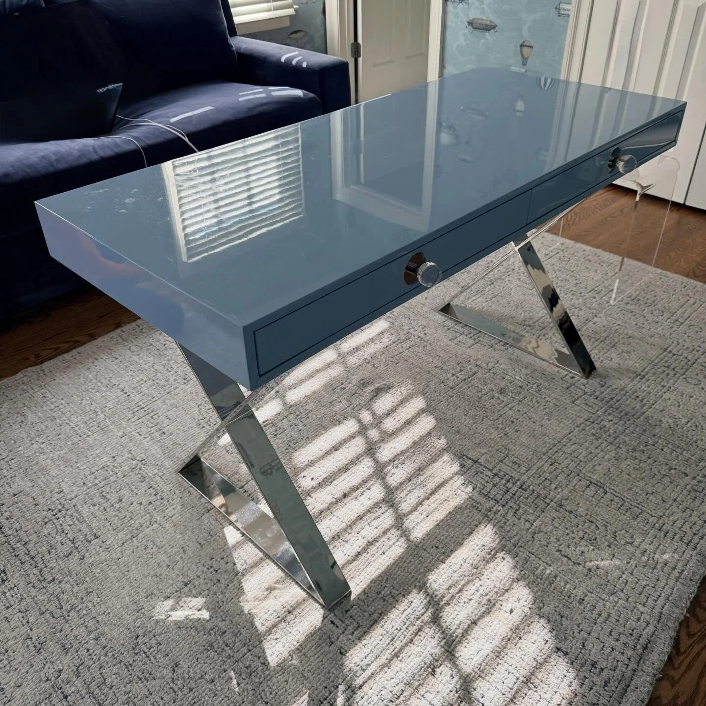 Just in case kids never go back to school&hellip;.
.
.
.
.
.
#jonathanadler 
#lacqueredfurniture 
#homeoffice
#designlovers
#curatedconsignment