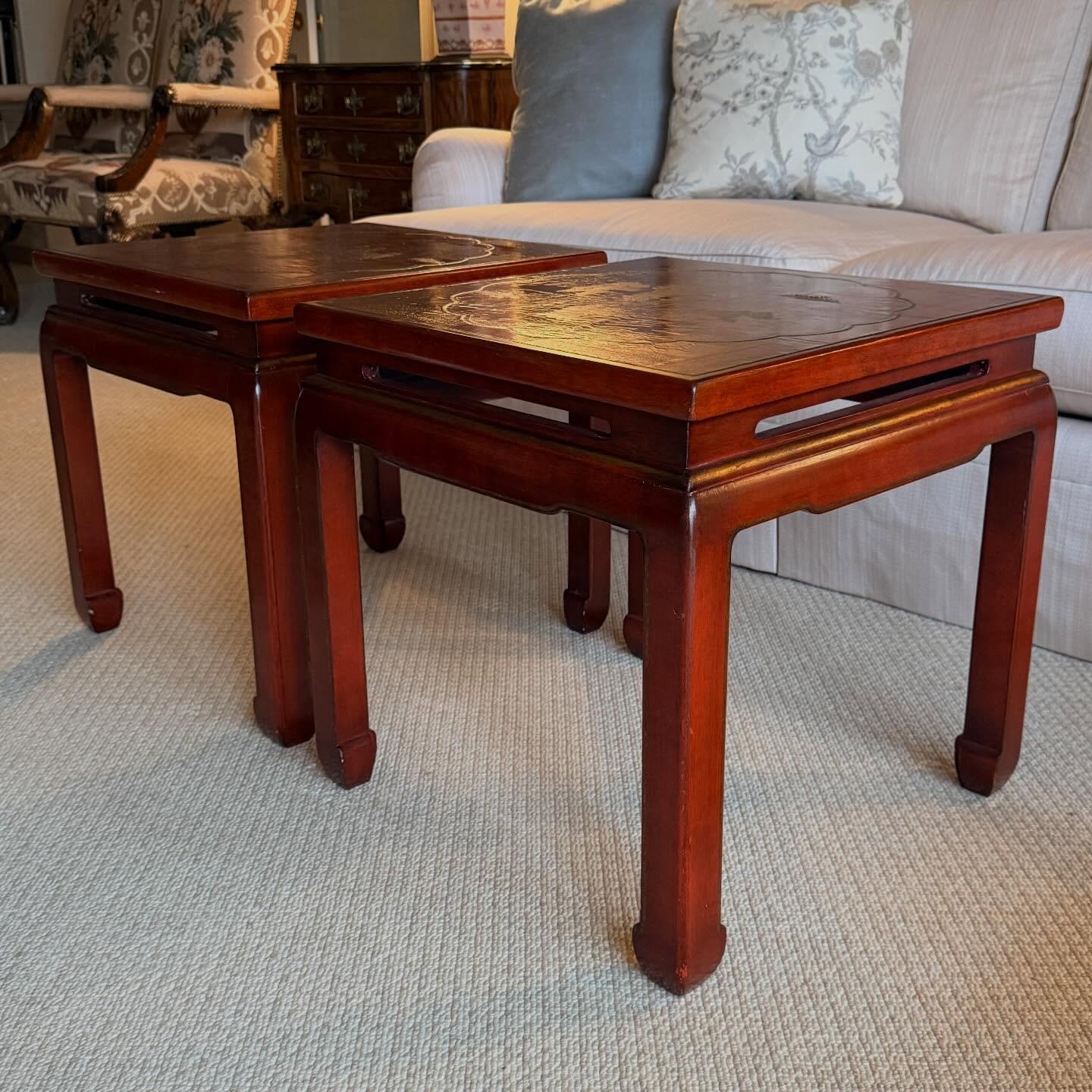 Double Happiness
.
.
.
.
.
#chinesetables
#lacqueredtables
#pairchinesetables
#howivintage