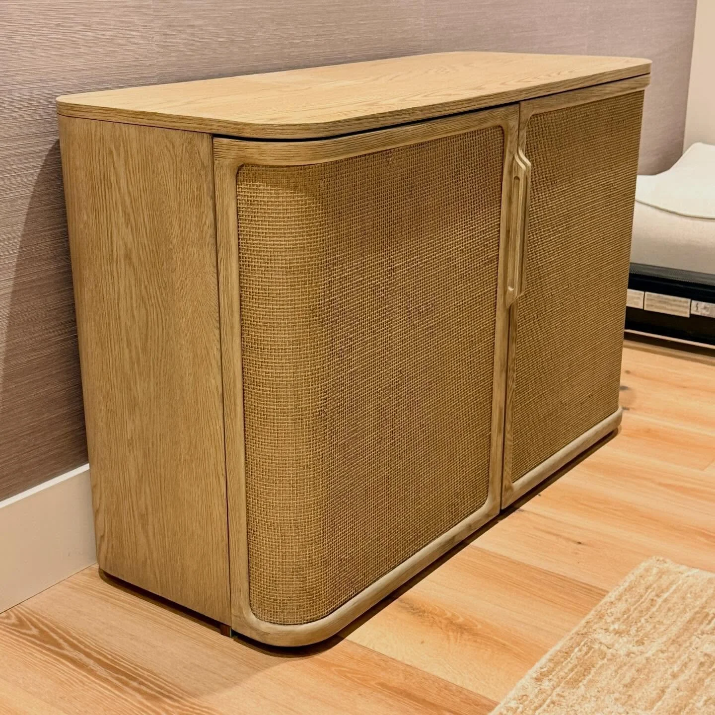 Cane that&rsquo;s Able

🔸 NEW RH Trieste Two Door Sideboard&mdash;Two Available
.
.
.
.
.
#rh
#canesideboard
#whiteoakfurniture
#claudiobellinidesign
#wovenfurniture