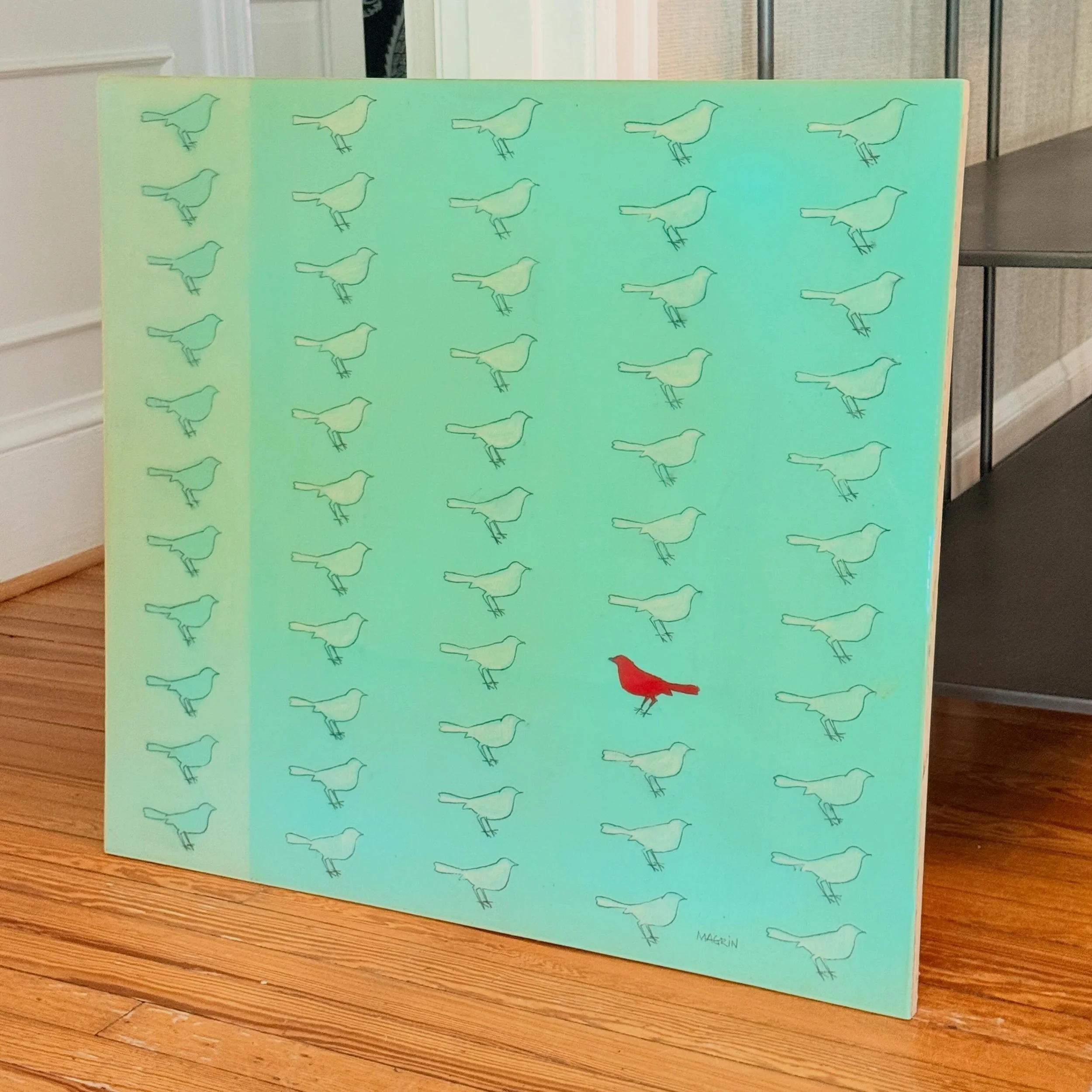 Rockin&rsquo; Robin 
.
.
.
.
.
#originalart
#graphicart
#livecolorfully 
#birdart