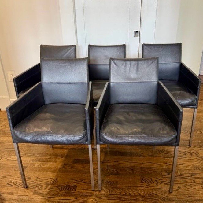 Texas Hold&rsquo;Em

🔸Set of 5 Karl Friedrich F&ouml;rster Texas Chairs
.
.
.
.
.
#karlfriedrichf&ouml;rsterdesign
#leatherdiningchairs
#curatedconsignment 
#kff
#postmoderndesign