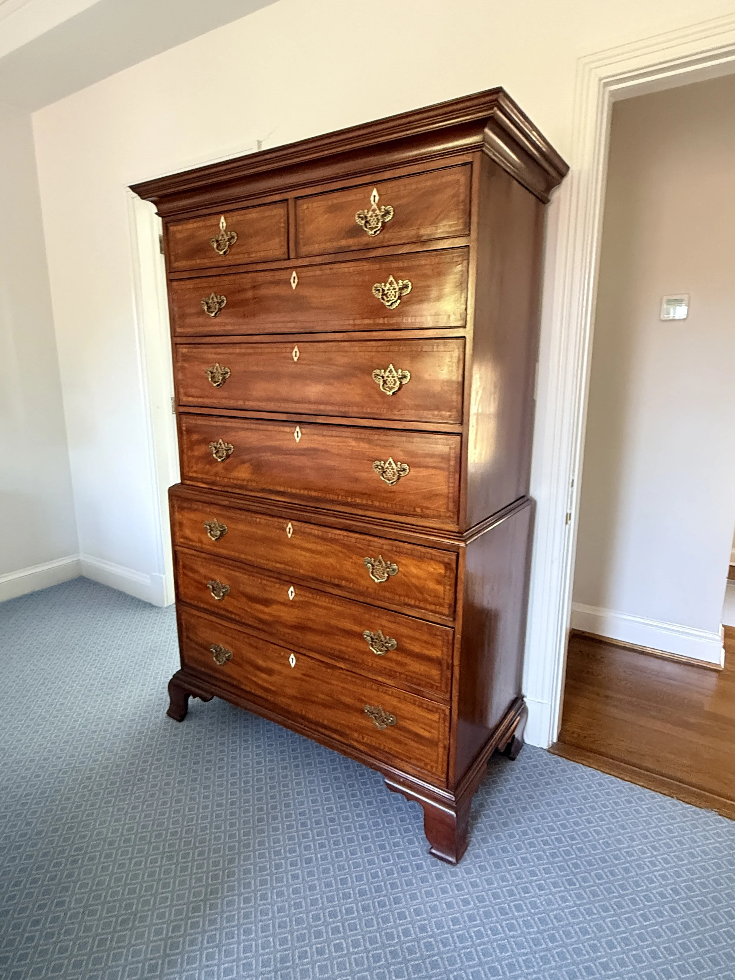 Antique Georgian Chest on Chest Highboy