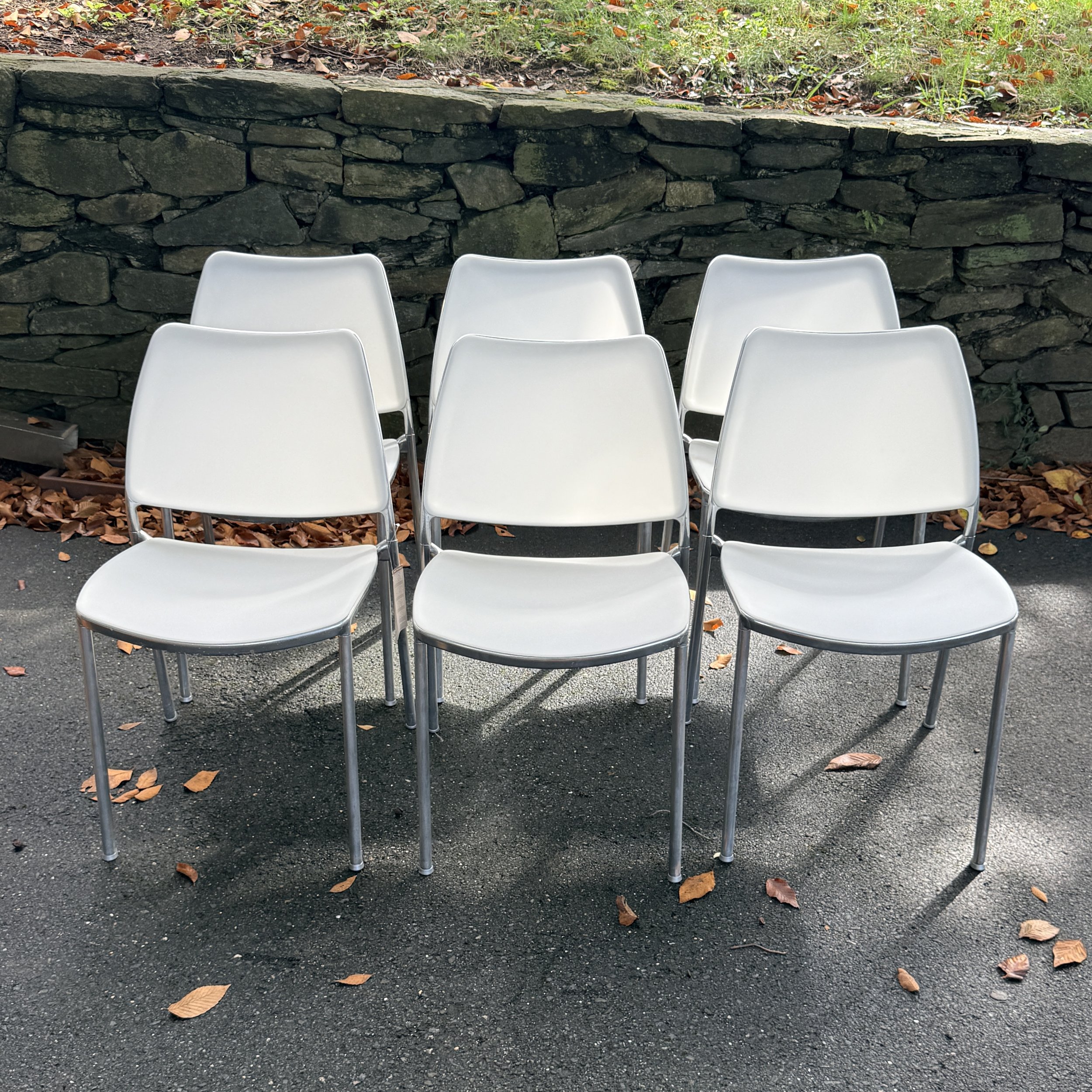 Set of 6 STUA Stackable GAS Chair by Jesús Gasca