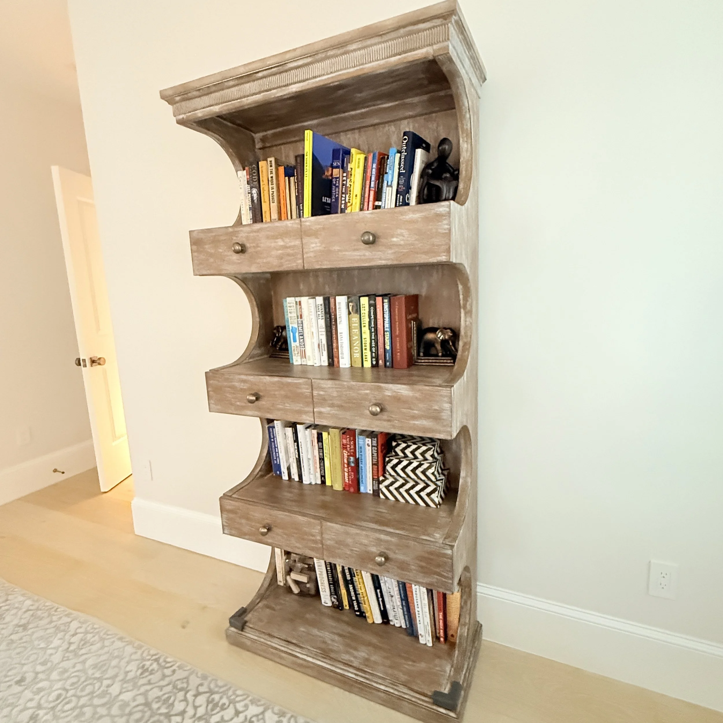 Stanley Juniper Dell Bookcase in Limed Wood