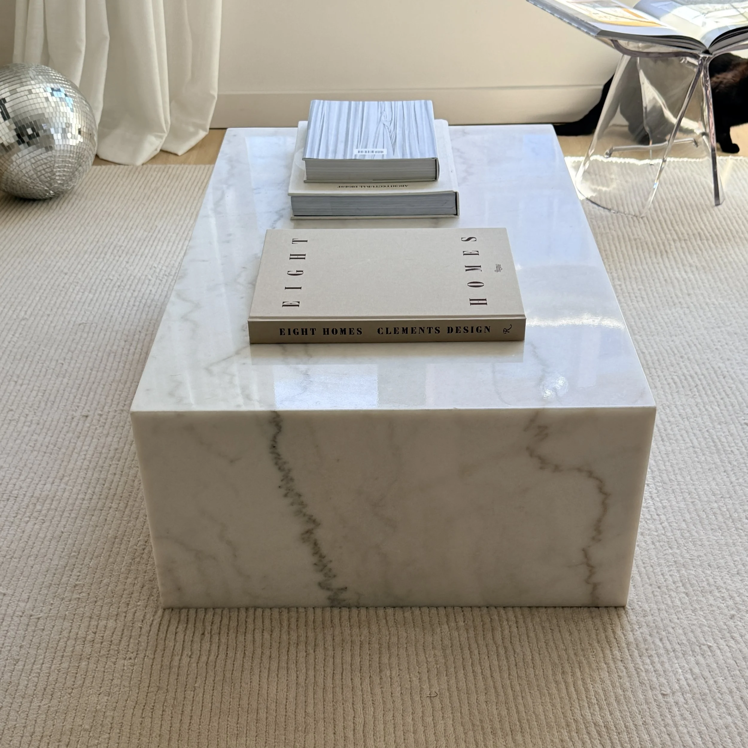 Marble Plinth Coffee Table 