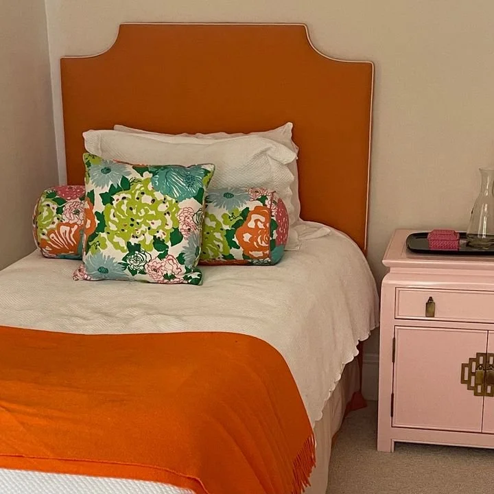Orange Twin Bed Set—two available