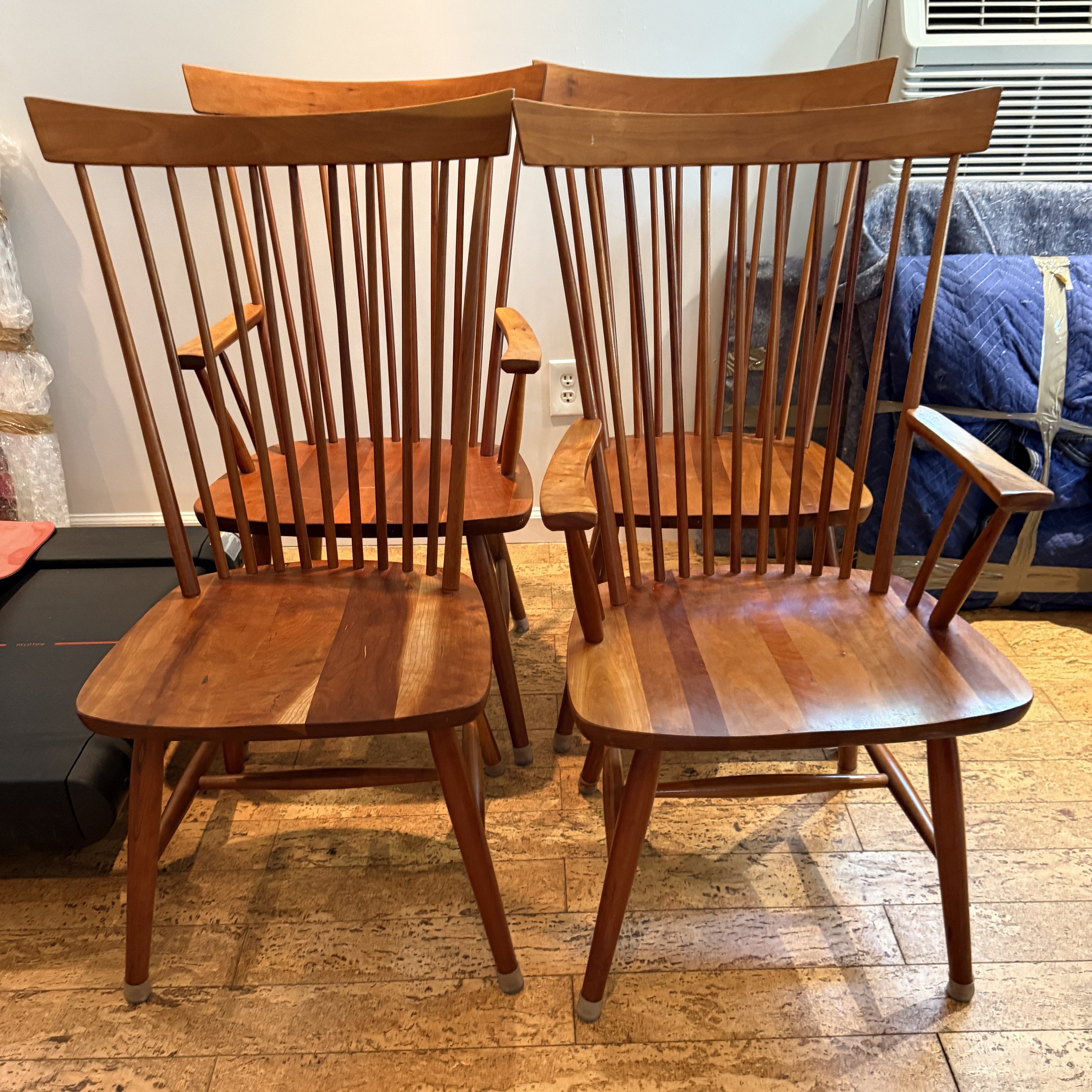 Set of 4 RH LeMieur Windsor Dining Chairs