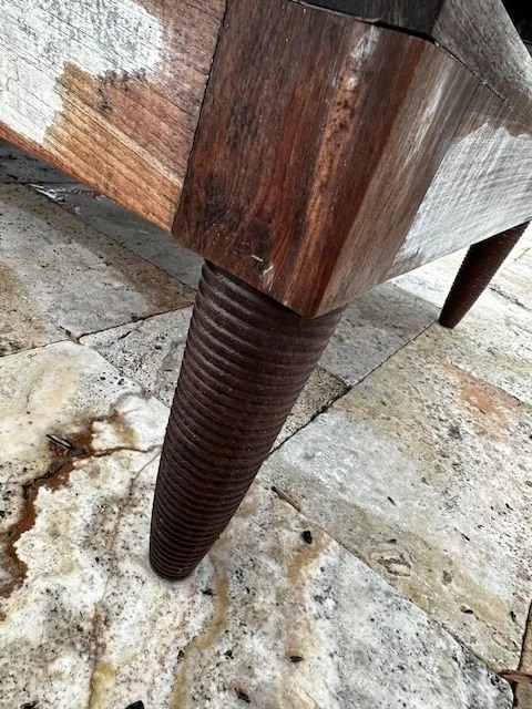 Henry Hall Teak Bench Table with Tray - RICHMOND