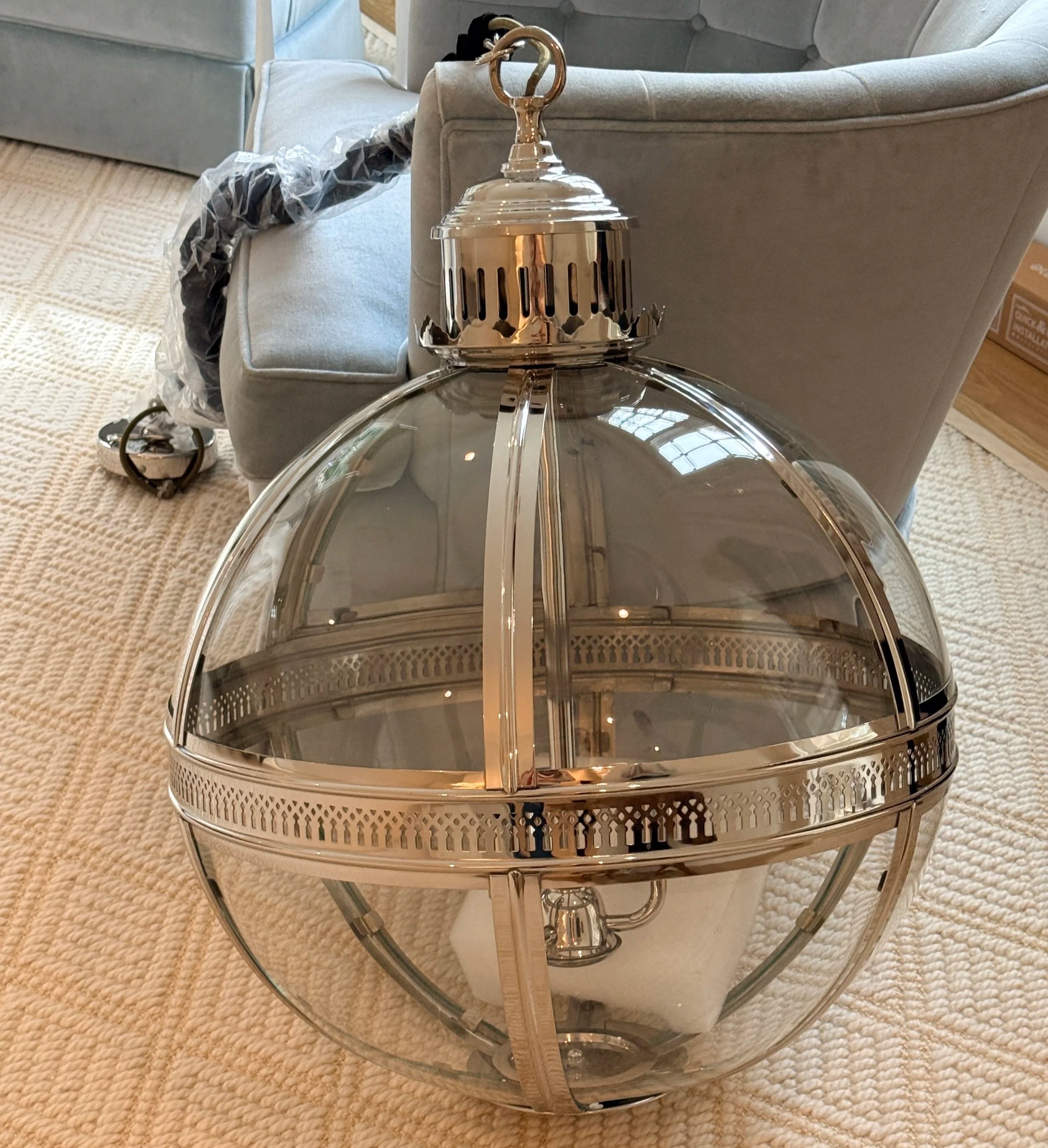 Oversized Jasper Pendant from Pooky Lighting